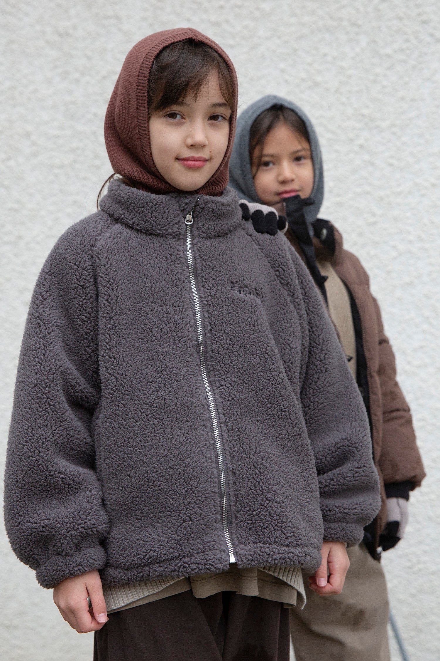 Tenka teddy zip sweater - Anthracite | Façade
