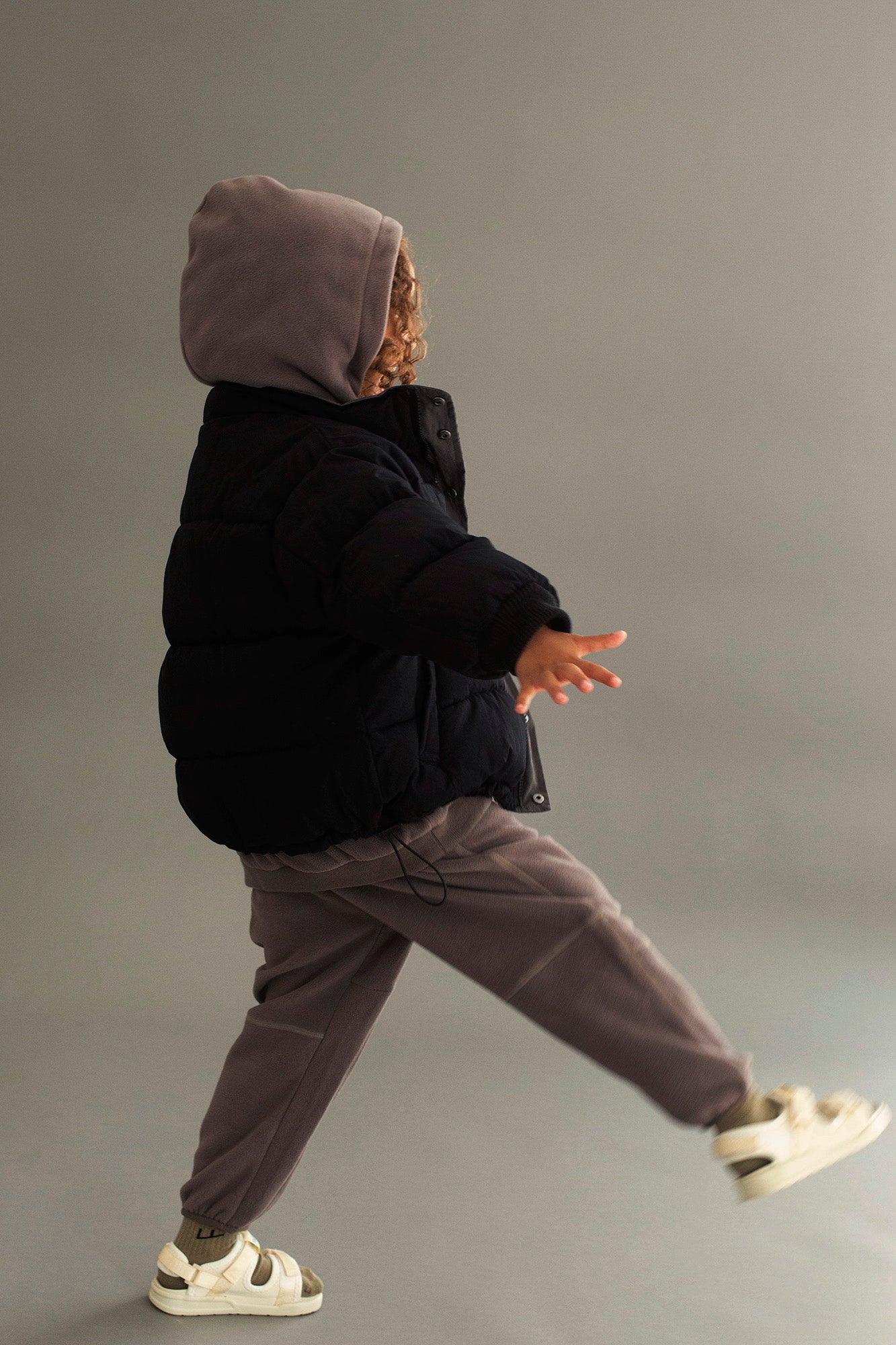 Saraq fleece pants - mole