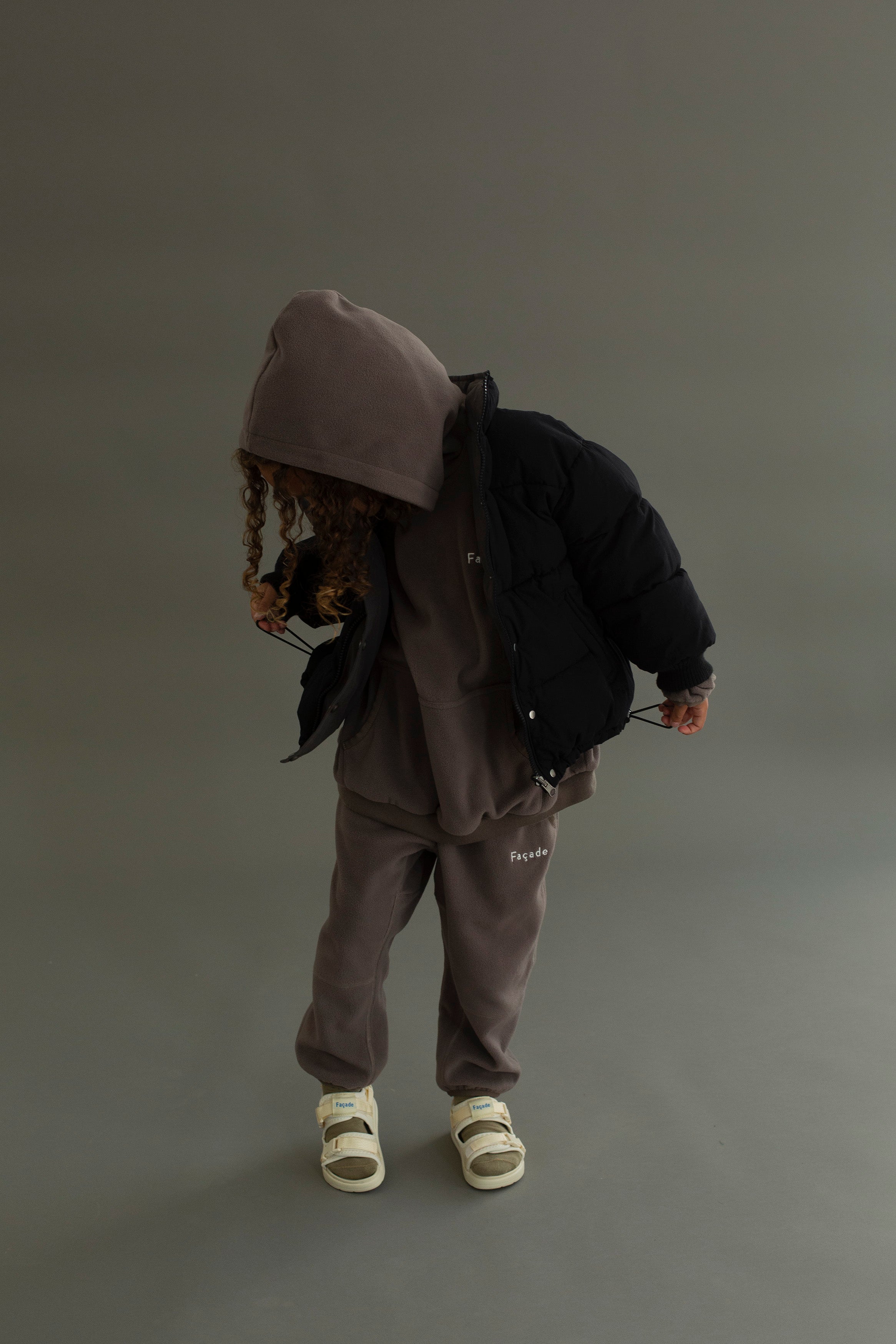 Saraq fleece pants - mole