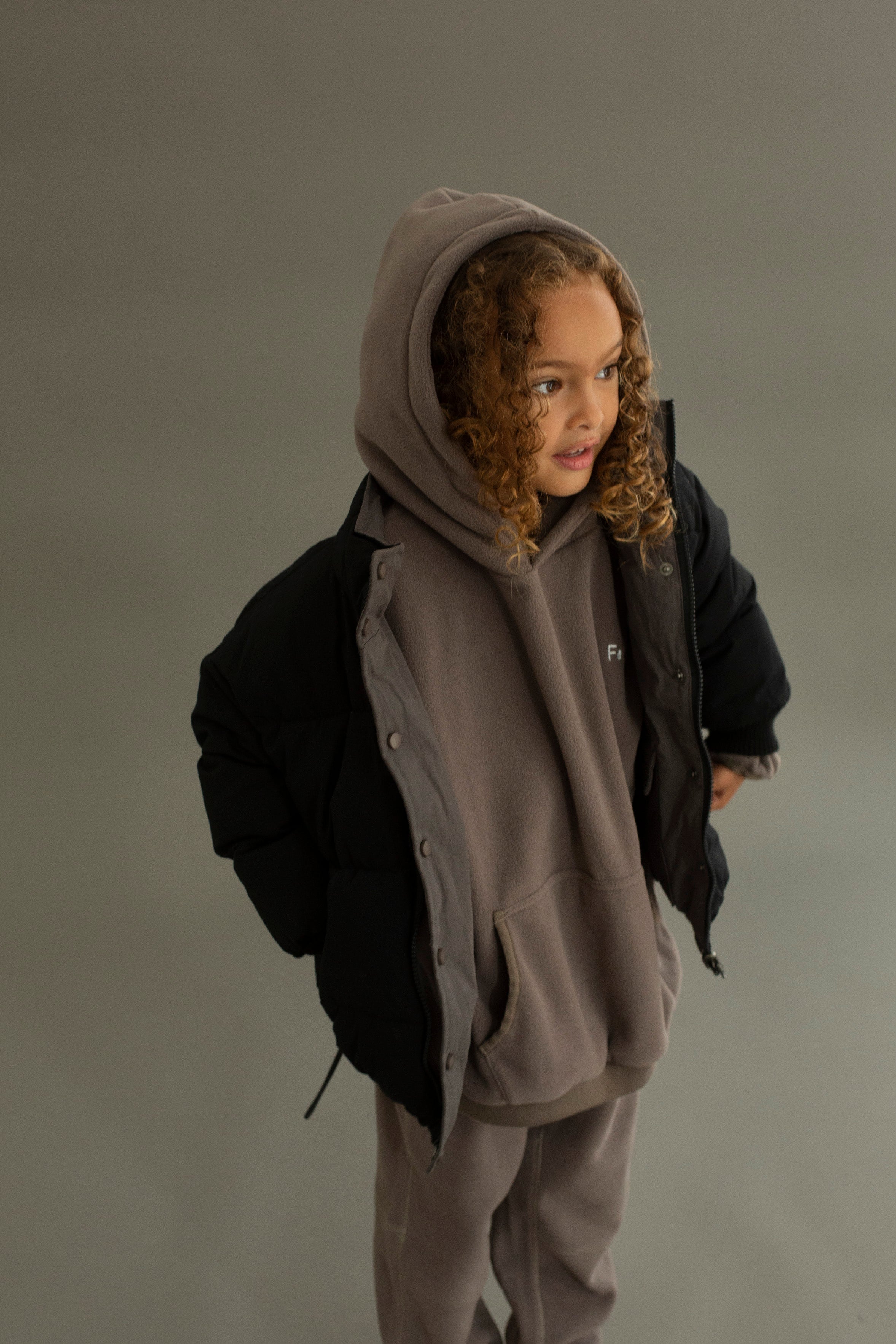 Fauteull reversible jacket - black/grey