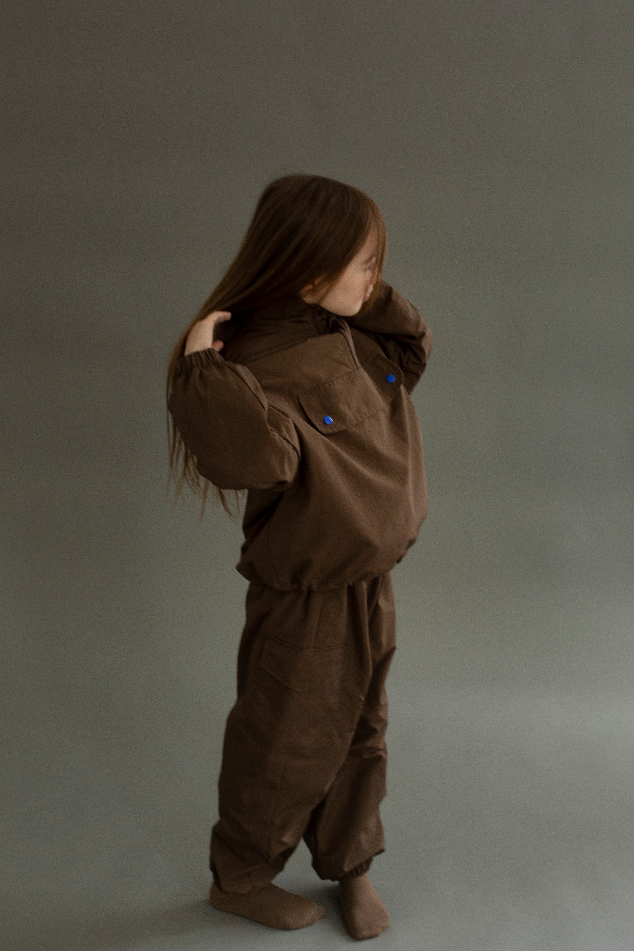 Sgabello windbreaker pants - coffee