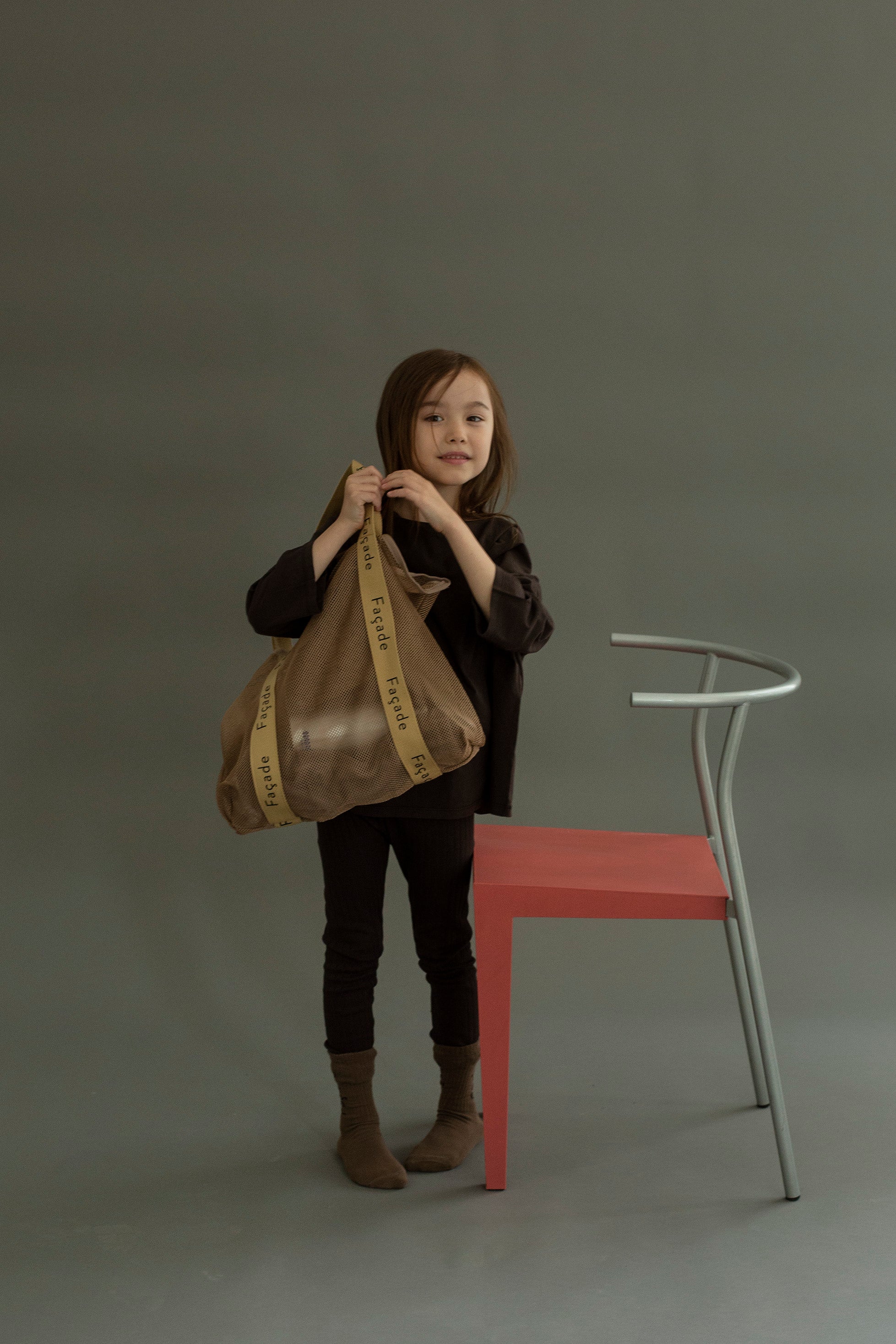 Facade tote bag - beige