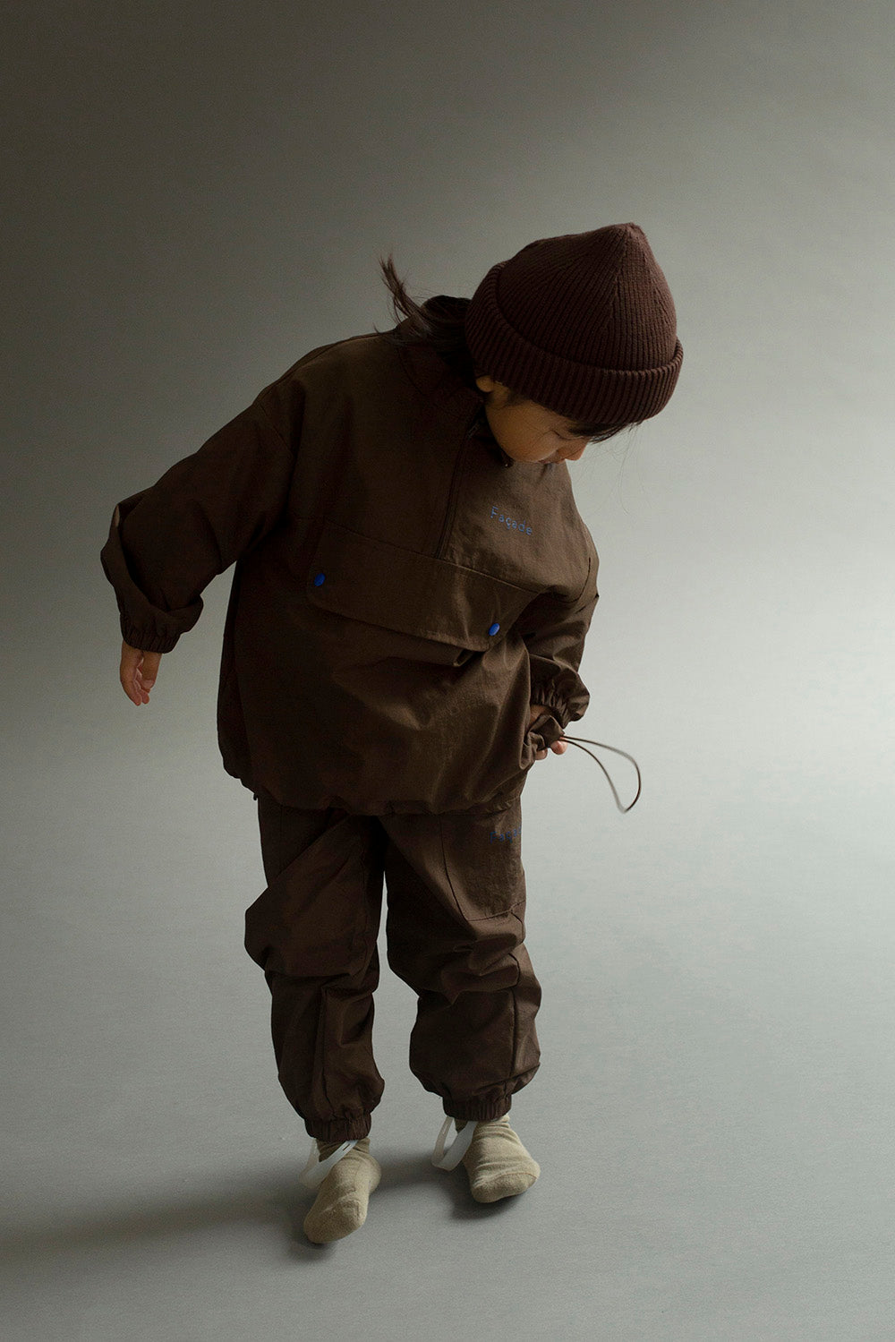 Sgabello windbreaker pants - coffee