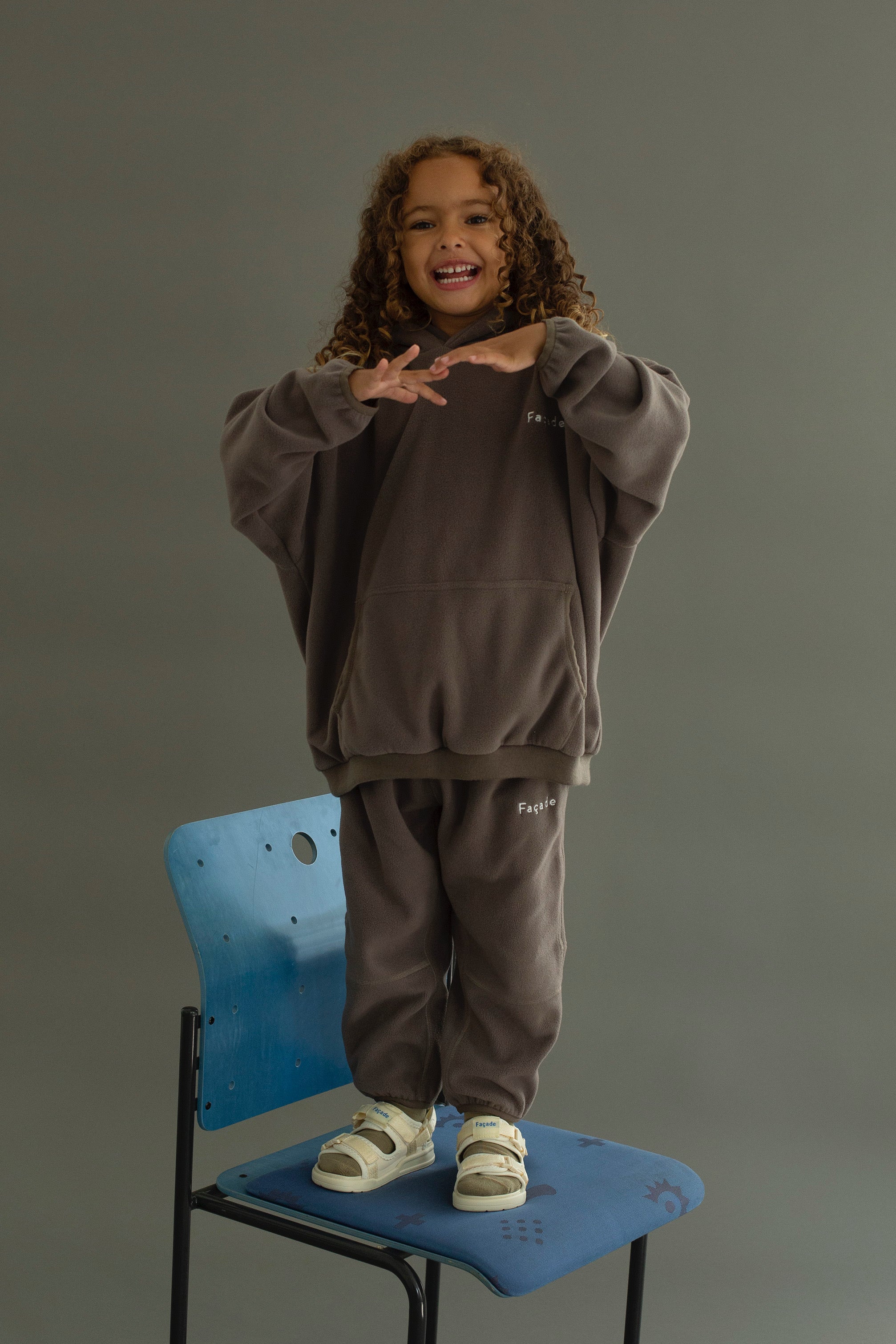 Saraq fleece pants - mole