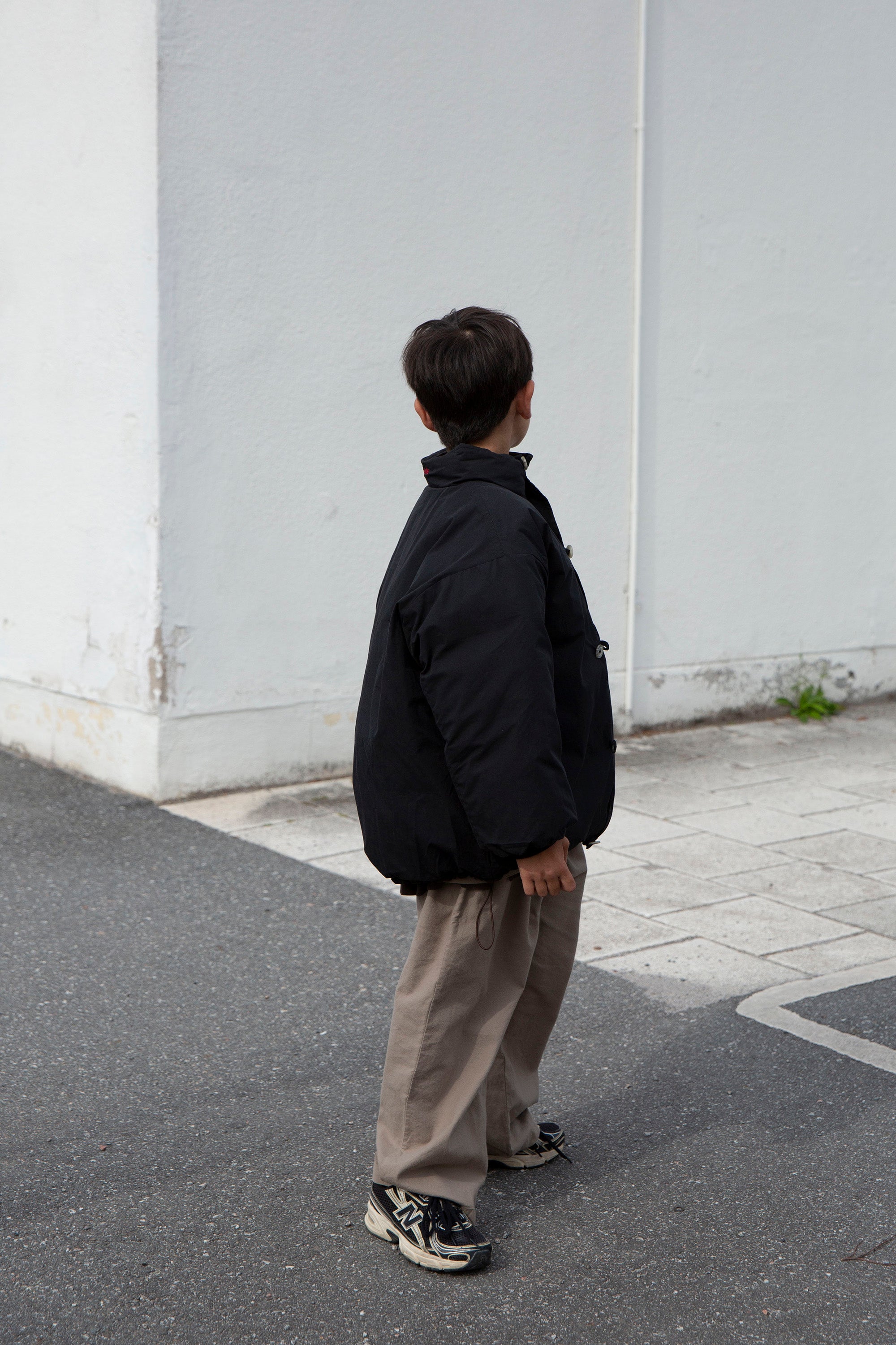 Suno reversible jacket - Black/Coffee