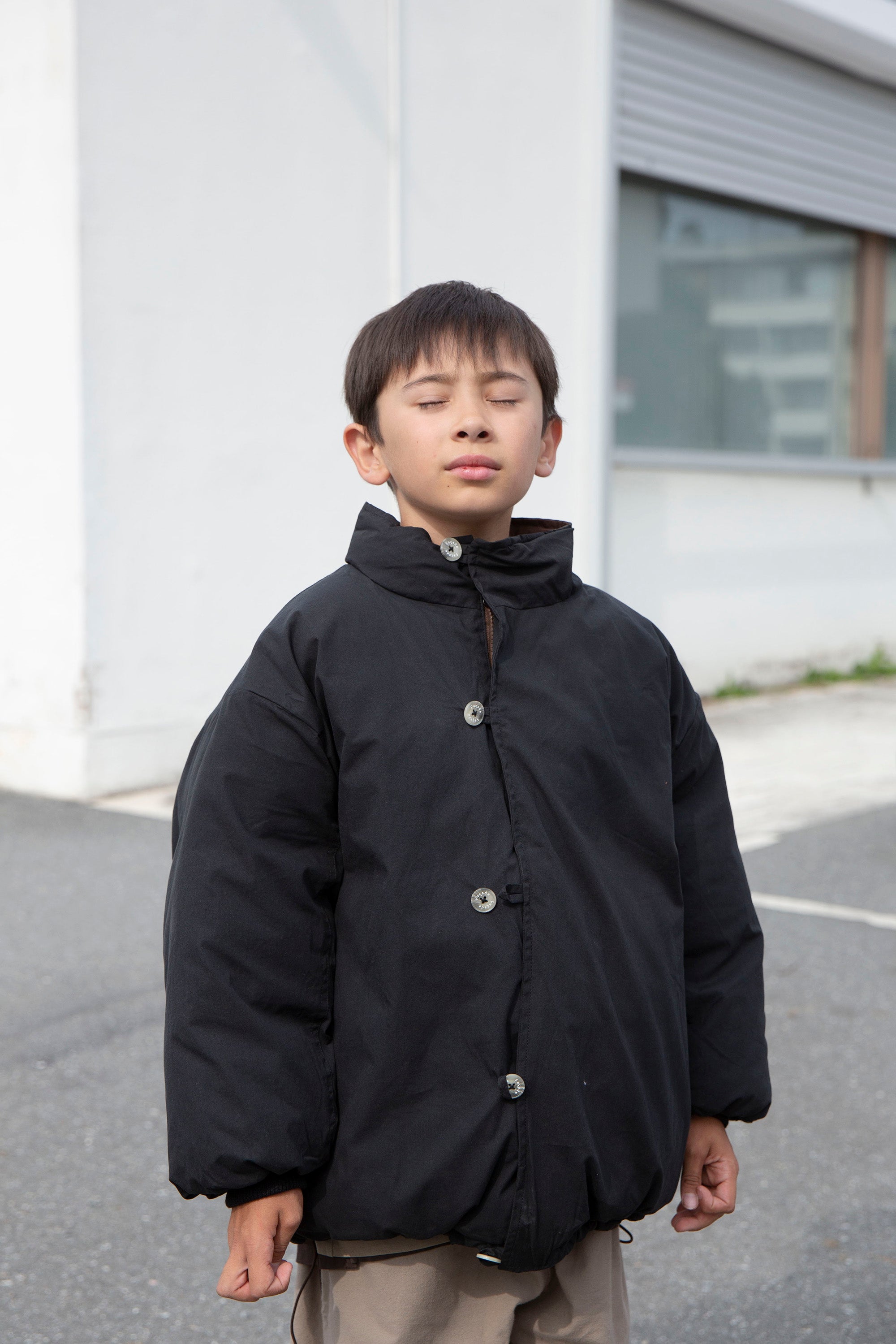 Suno reversible jacket - Black/Coffee | Façade