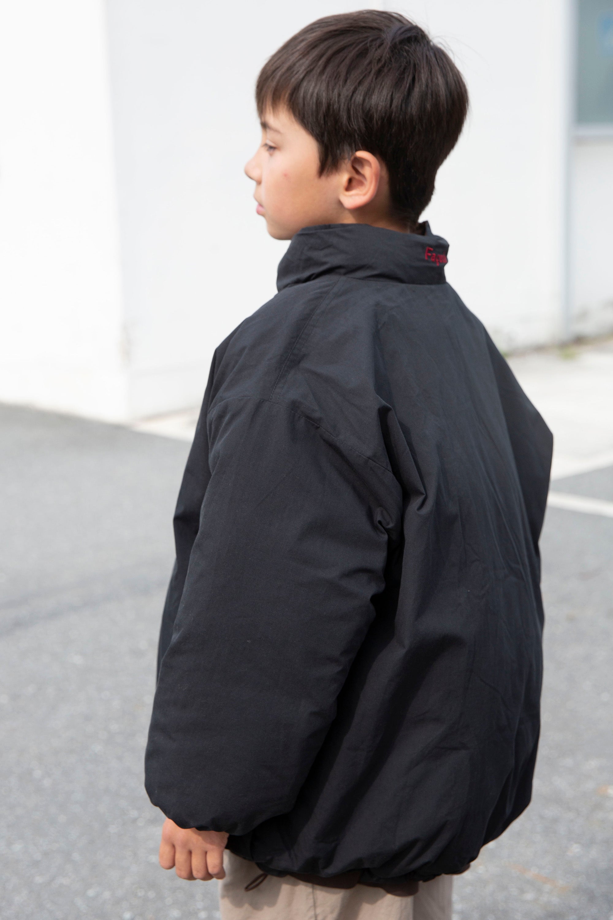 Suno reversible jacket - Black/Coffee