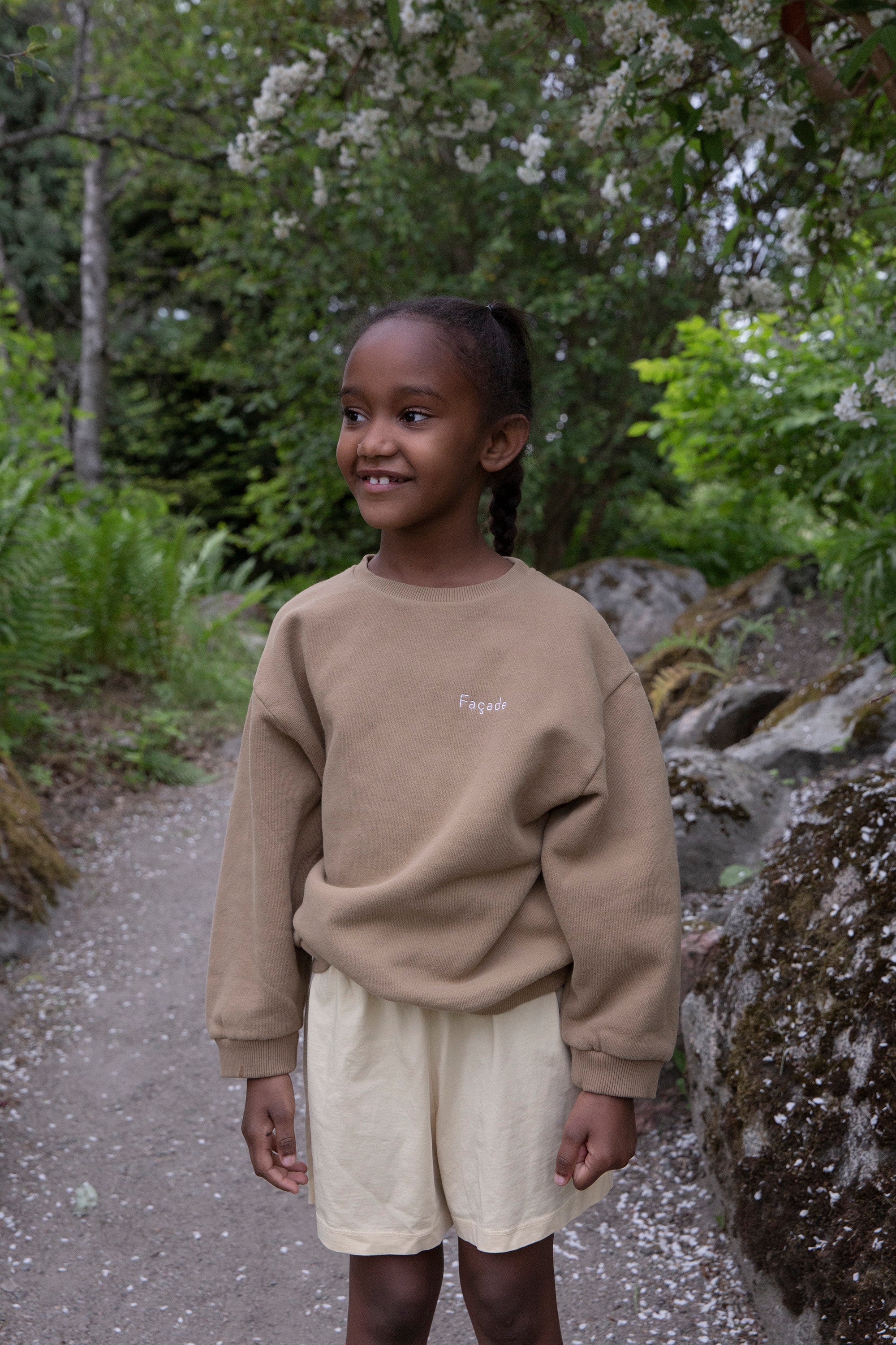 Hama façadeKumo chunky sweatshit coffee 2y chunky sweatshirt - Hay