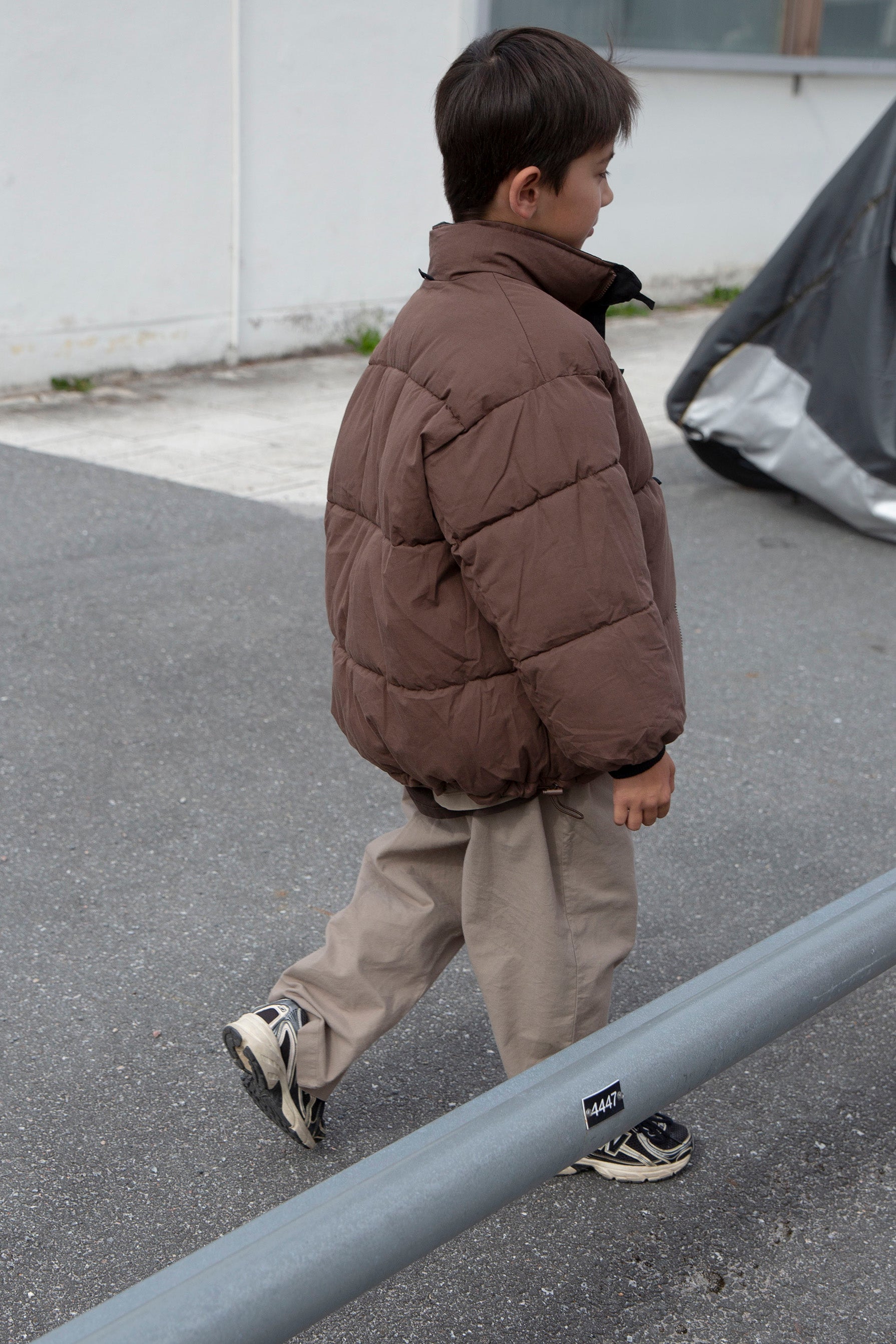 Suno reversible jacket - Black/Coffee