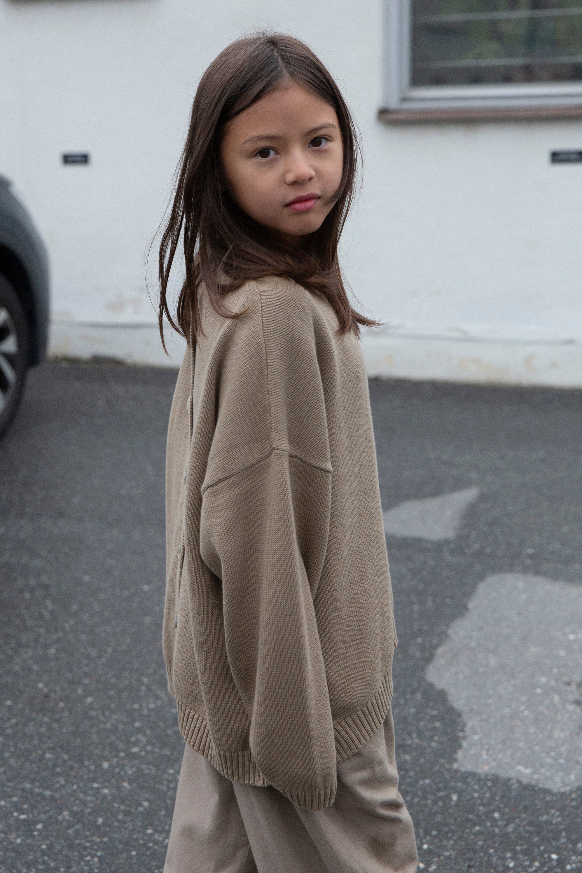 Mado button up fine knit - Nougat