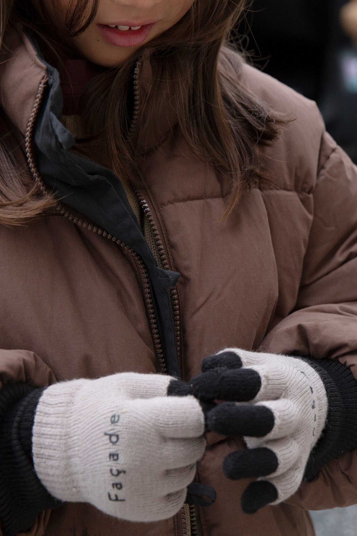 Globen double gloves 2p - Black/Taupe