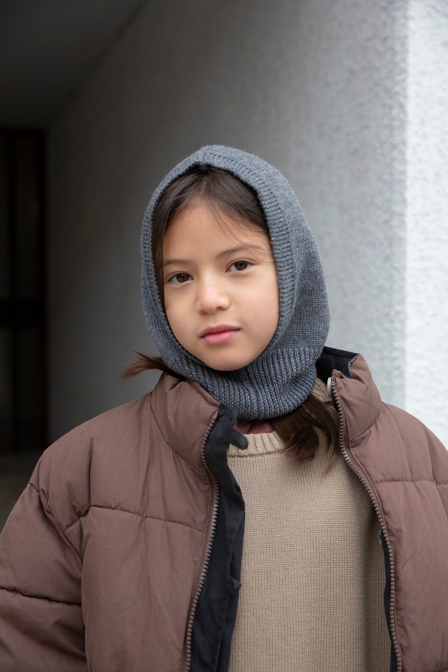 Ento merino balaclava - Anthracite