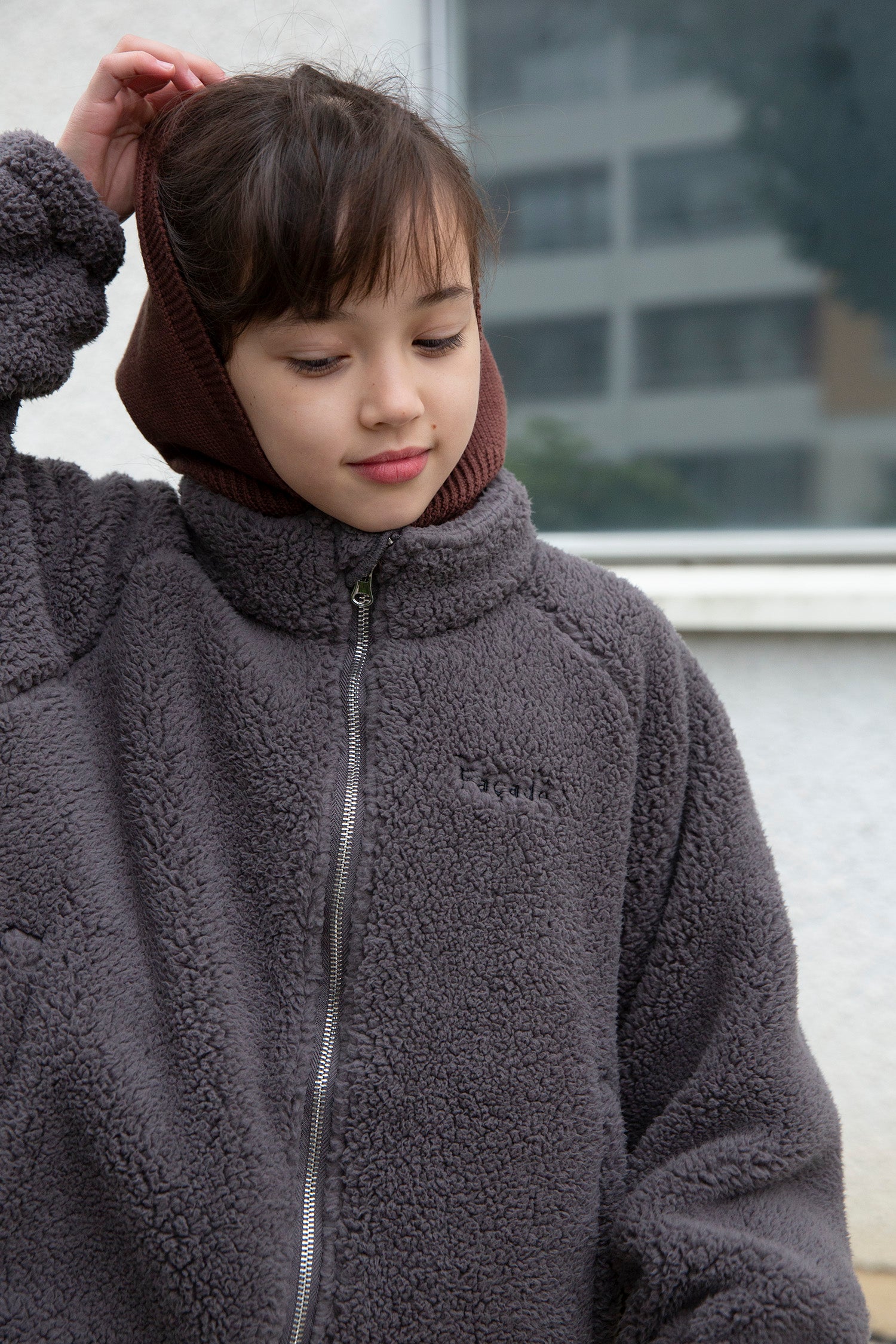 Ento merino balaclava - Burgundy