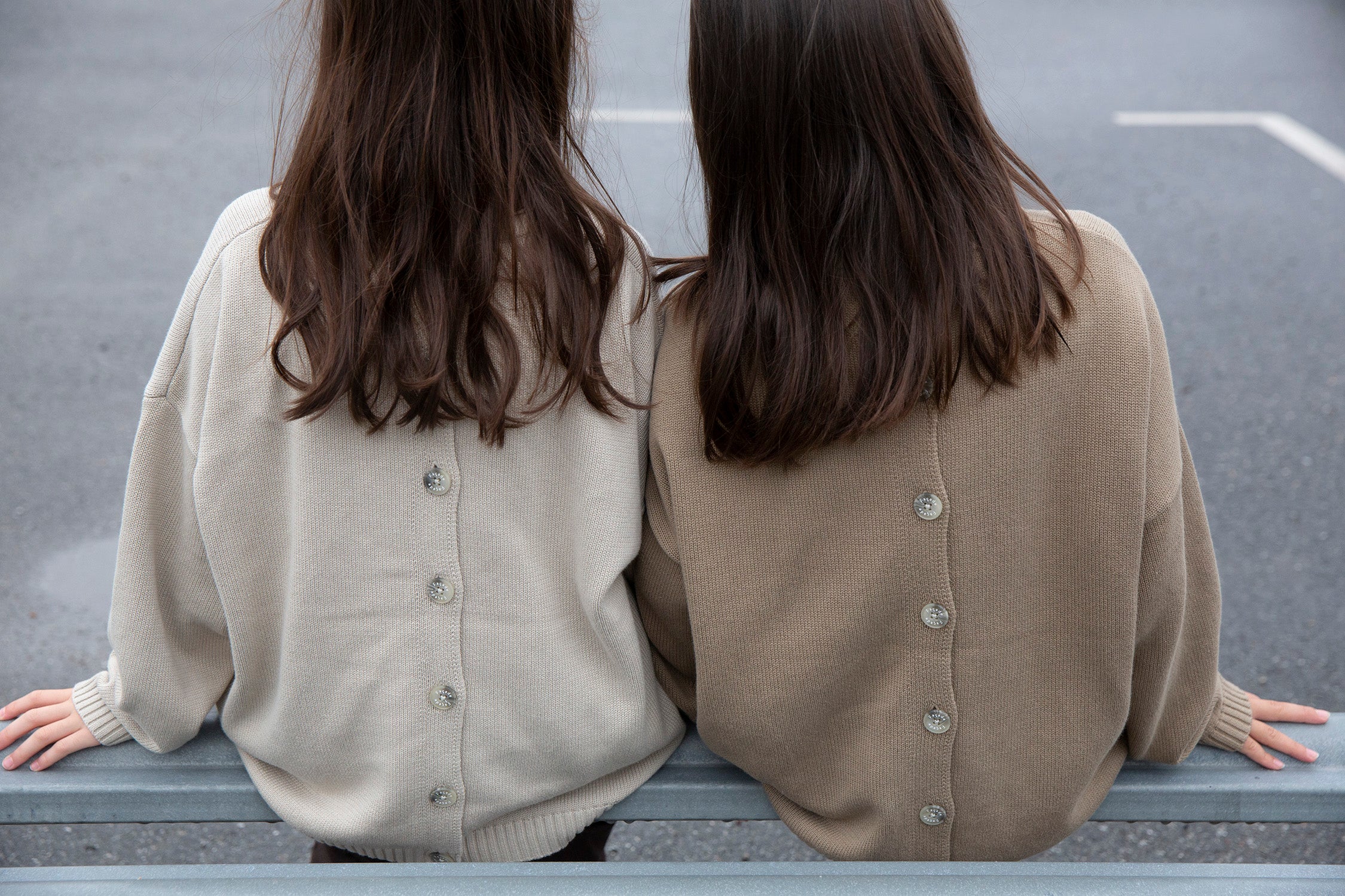 Mado button up fine knit - Nougat