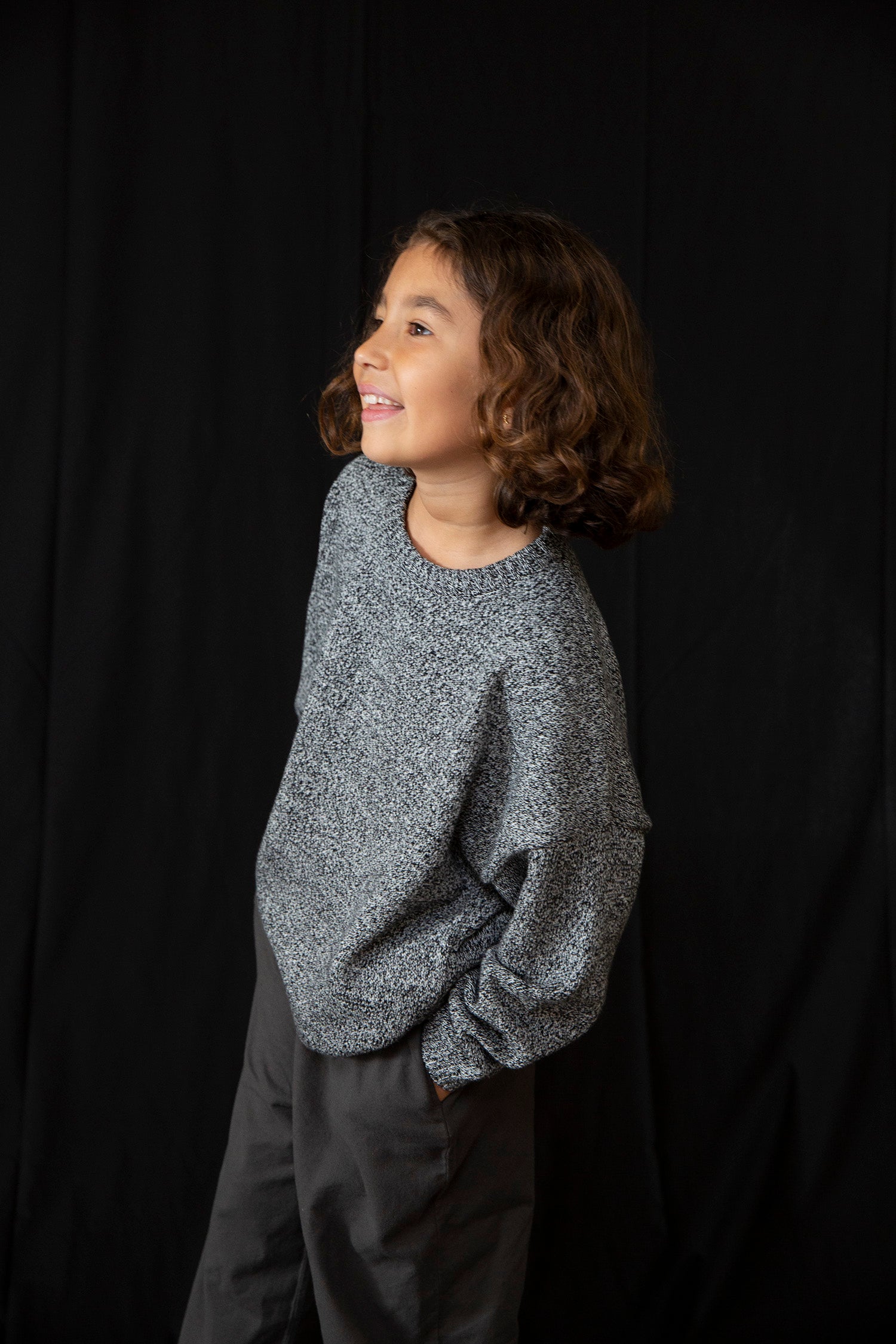 Sora fine knit sweater - Starry night