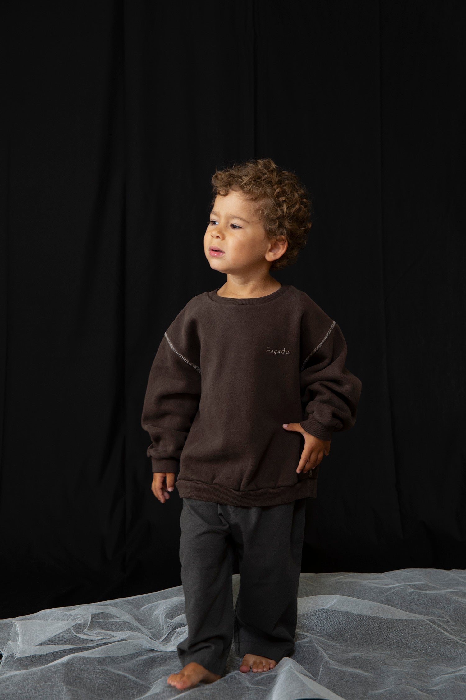 Kumo chunky sweatshirt - Coffee