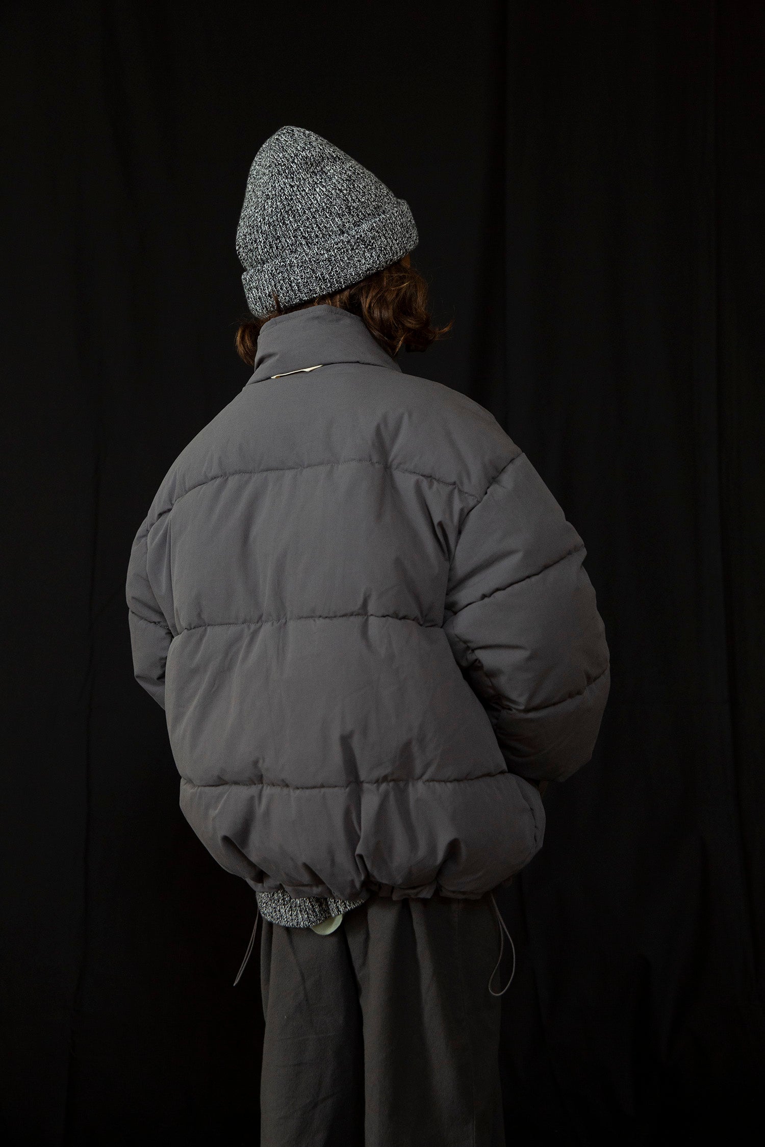 Suno reversible jacket - Honey/Grey