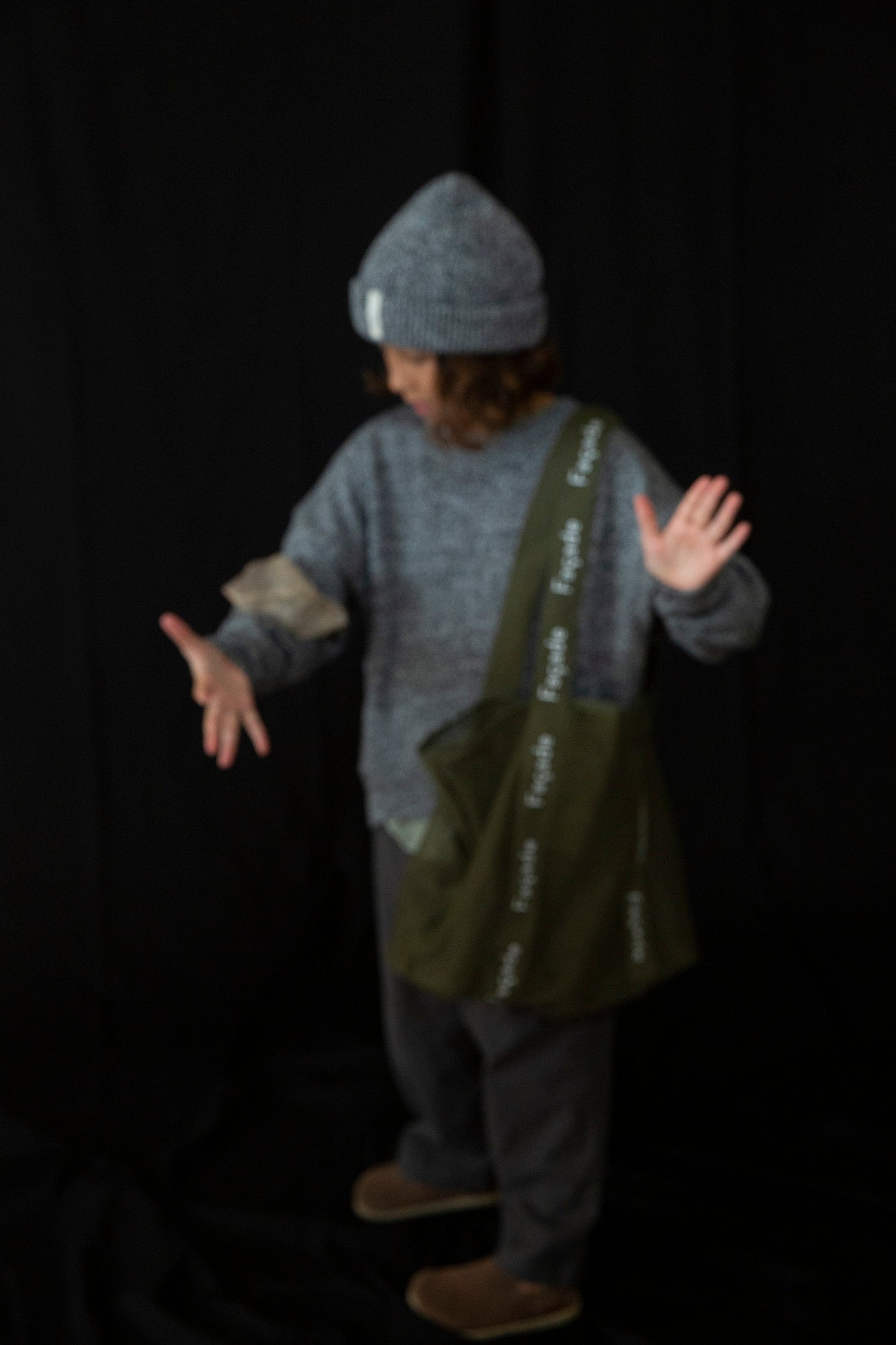 Facade tote bag - Moss green