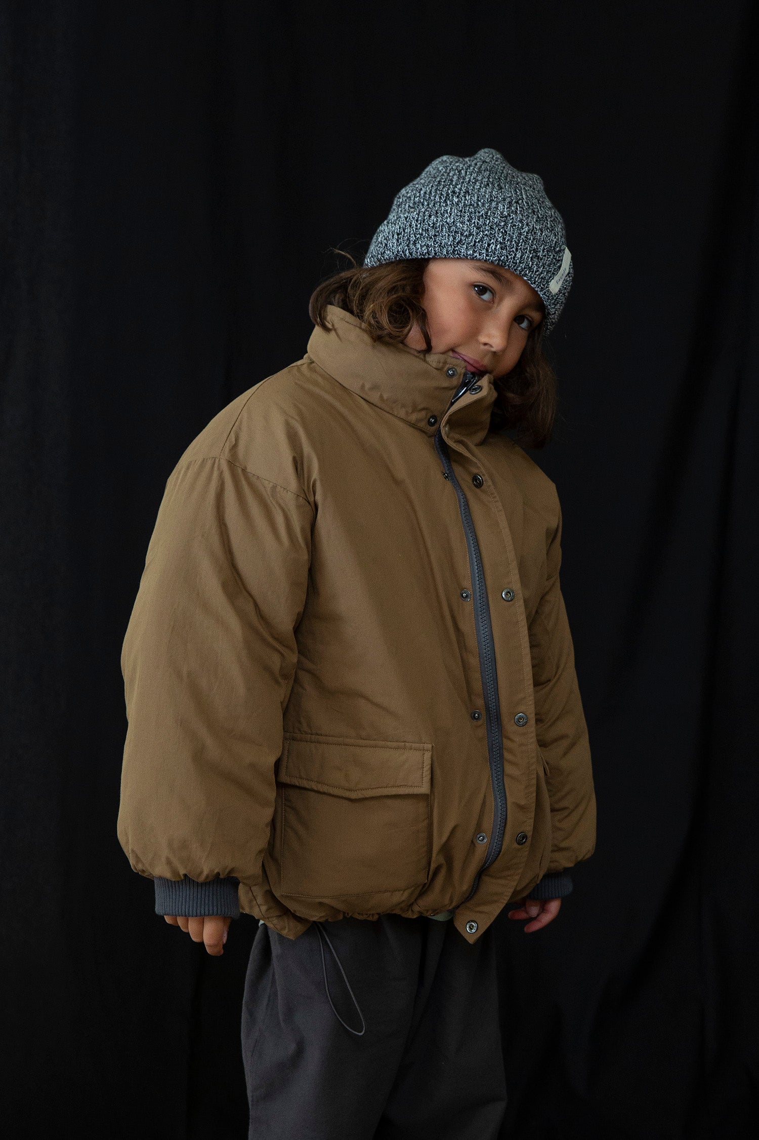 Suno reversible jacket - Honey/Grey | Façade