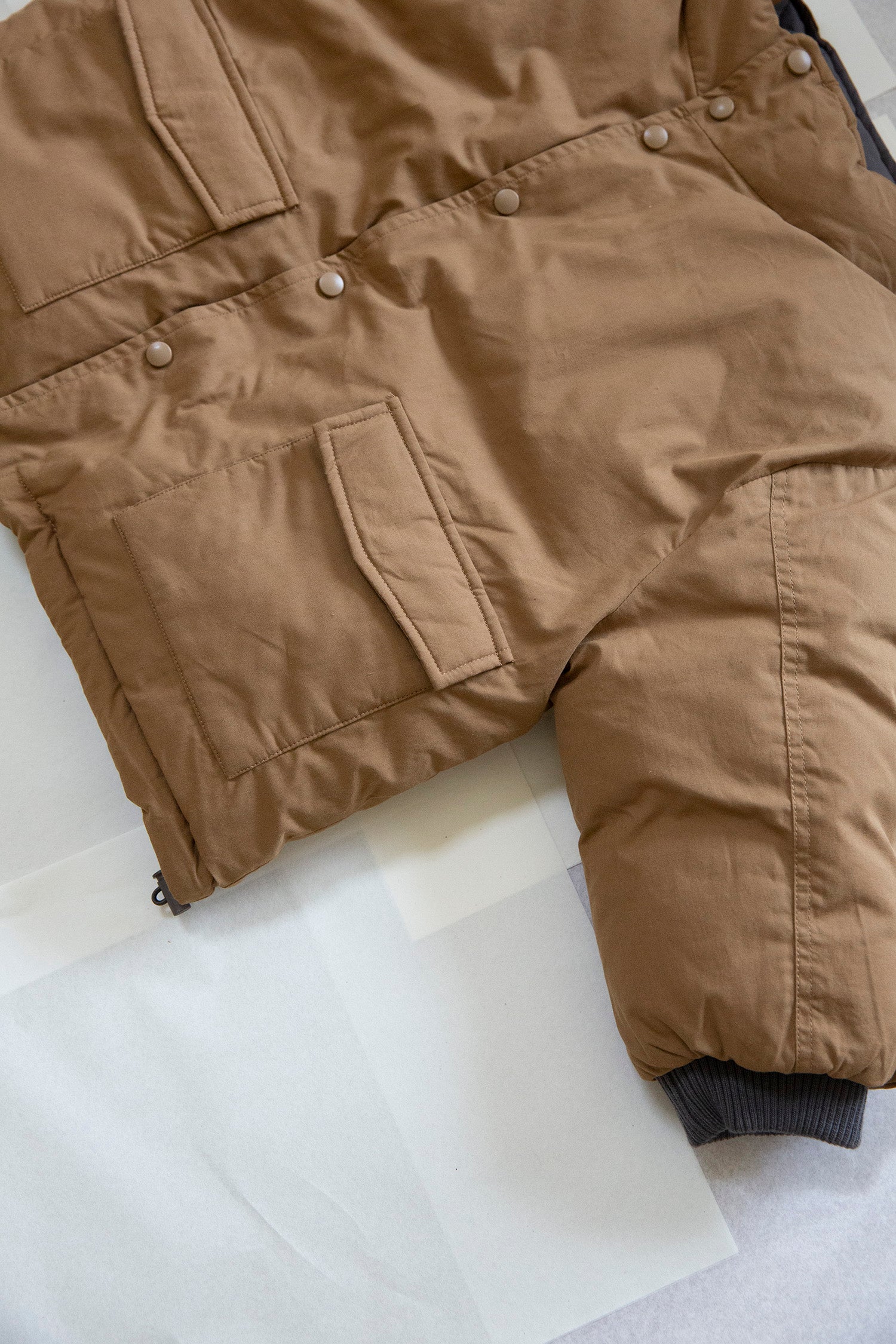 Suno reversible jacket - Honey/Grey