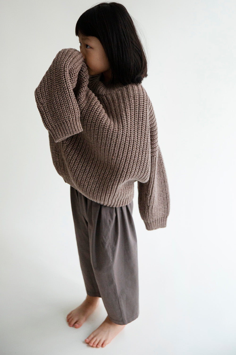 Nuage knitted sweater - brown mix