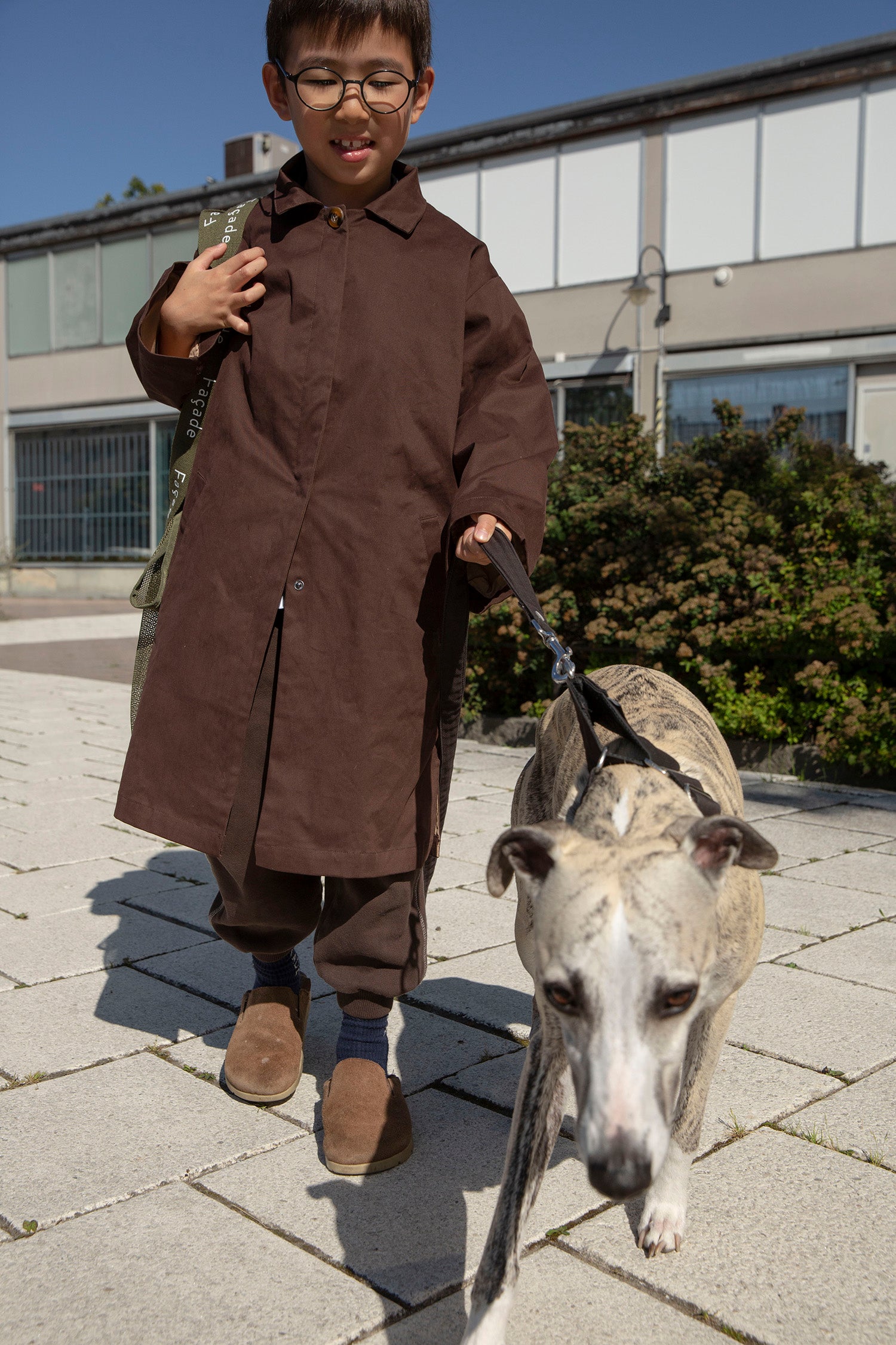 Shigemi soft waxed coat - Coffee