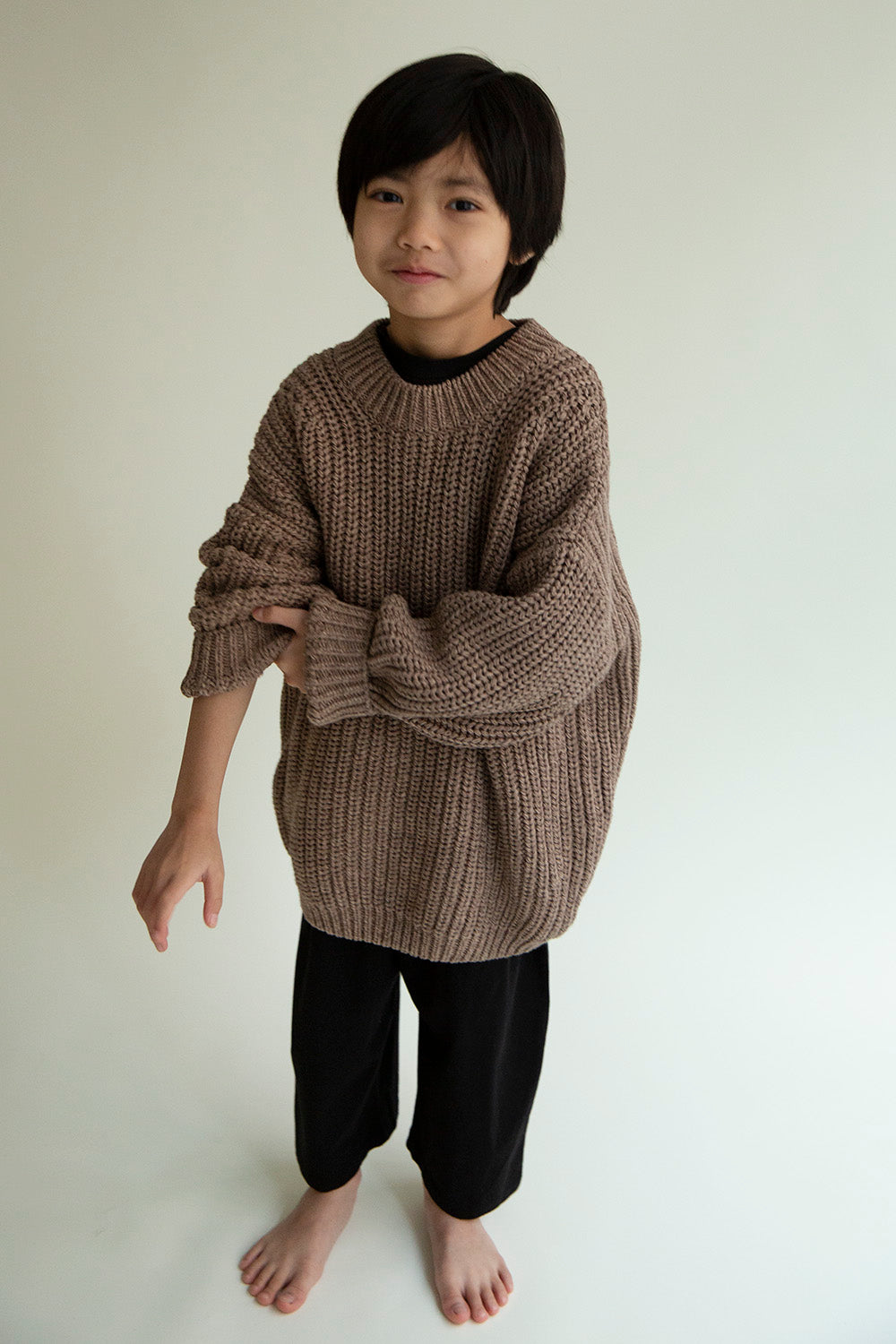 Nuage knitted sweater - brown mix