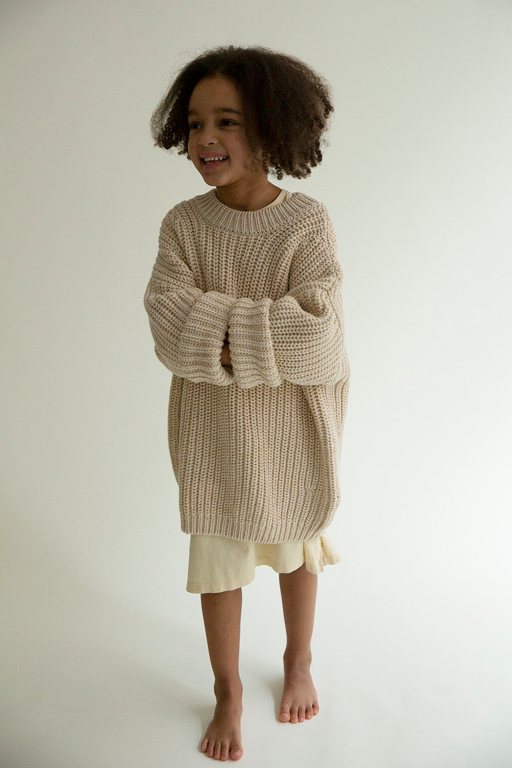 Nuage knitted sweater - wheat mix