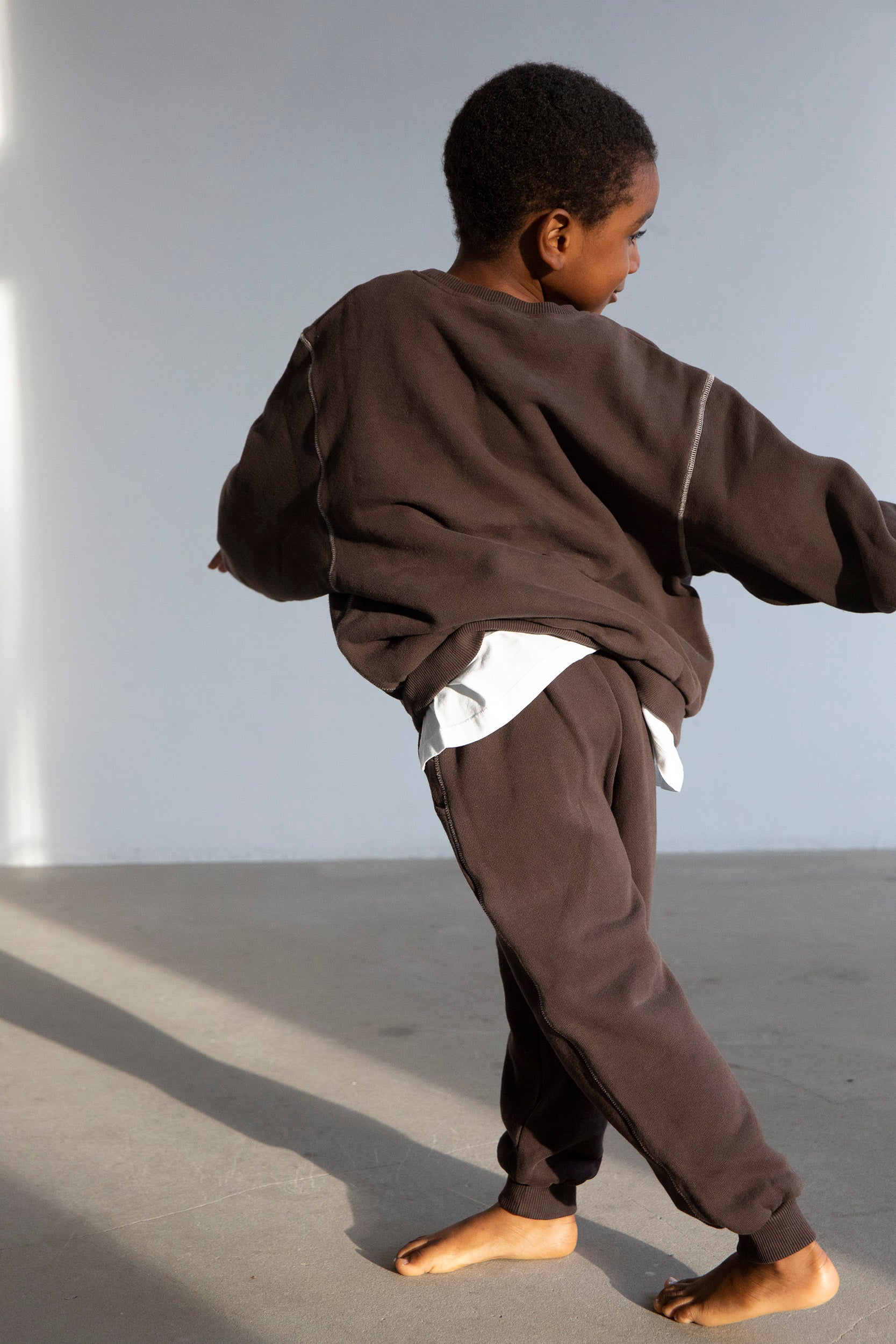 Kumo chunky sweatshirt - Coffee