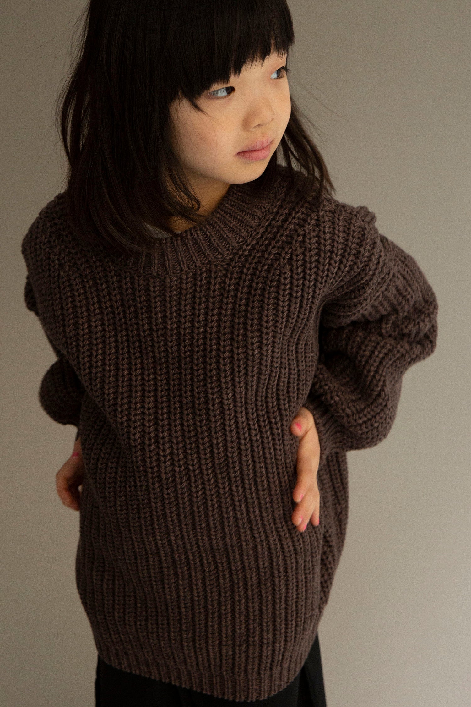 Nuage knitted sweater - dark mix