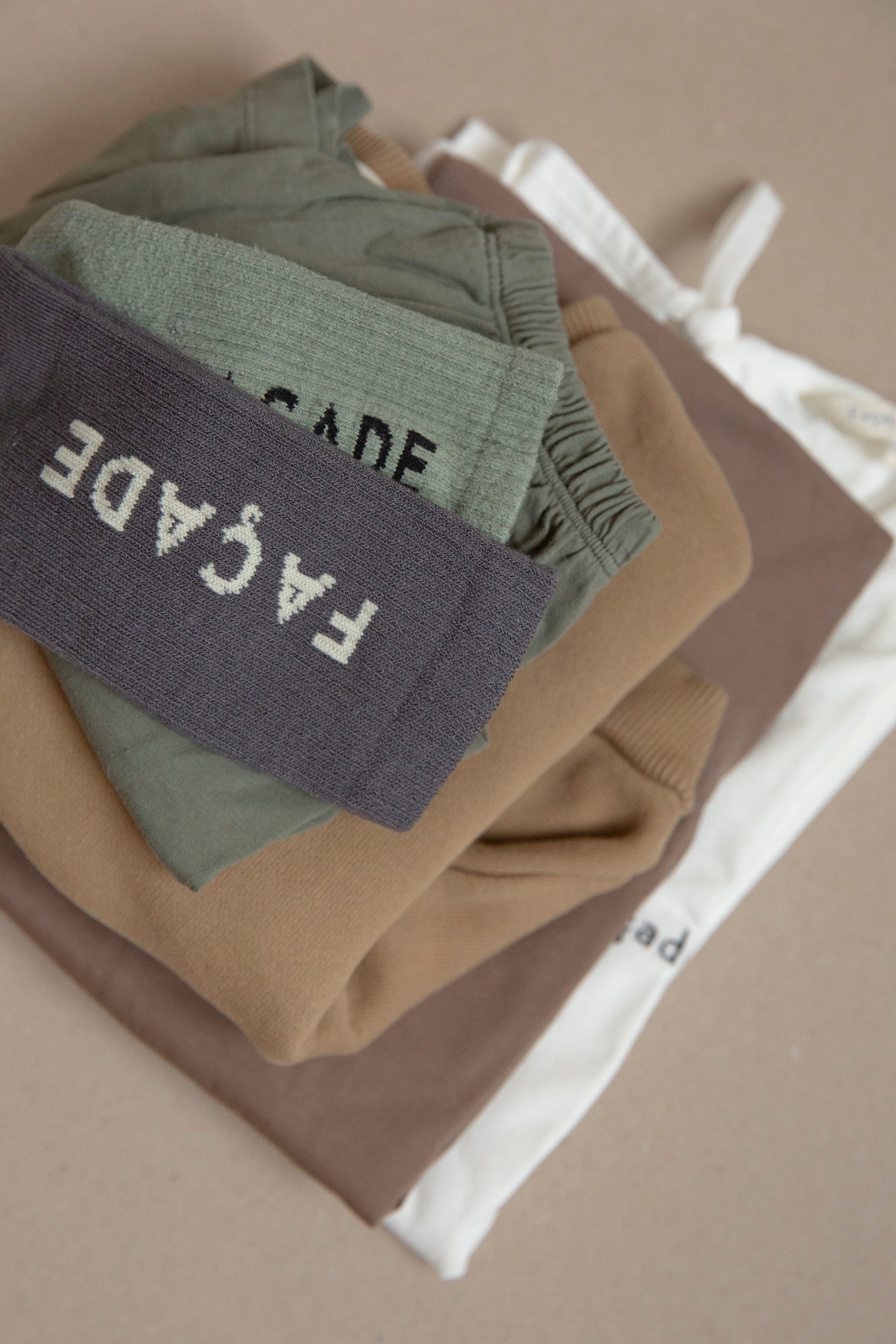 Ribbed cotton tube socks - 2pairs