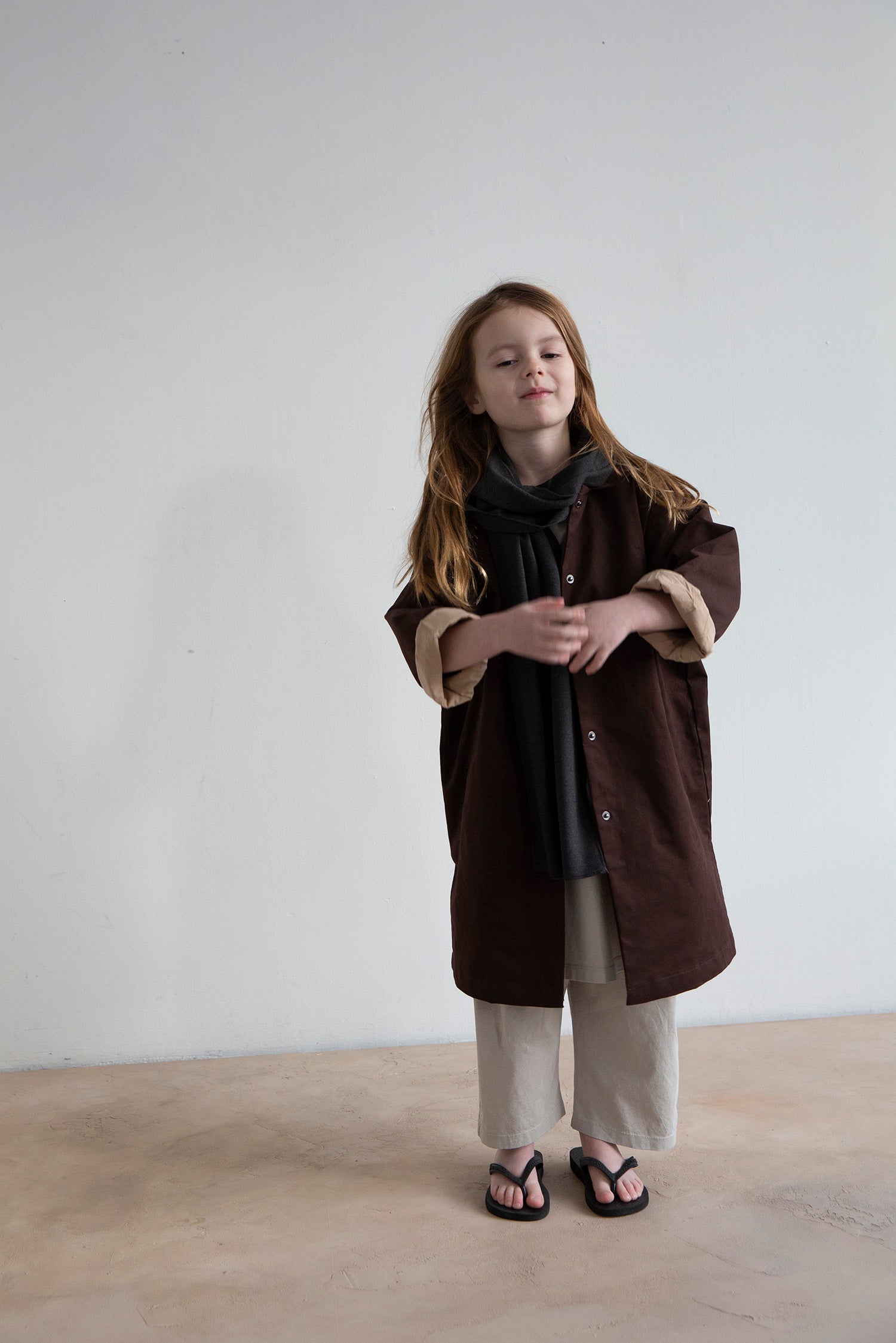 Shigemi soft waxed coat - Coffee