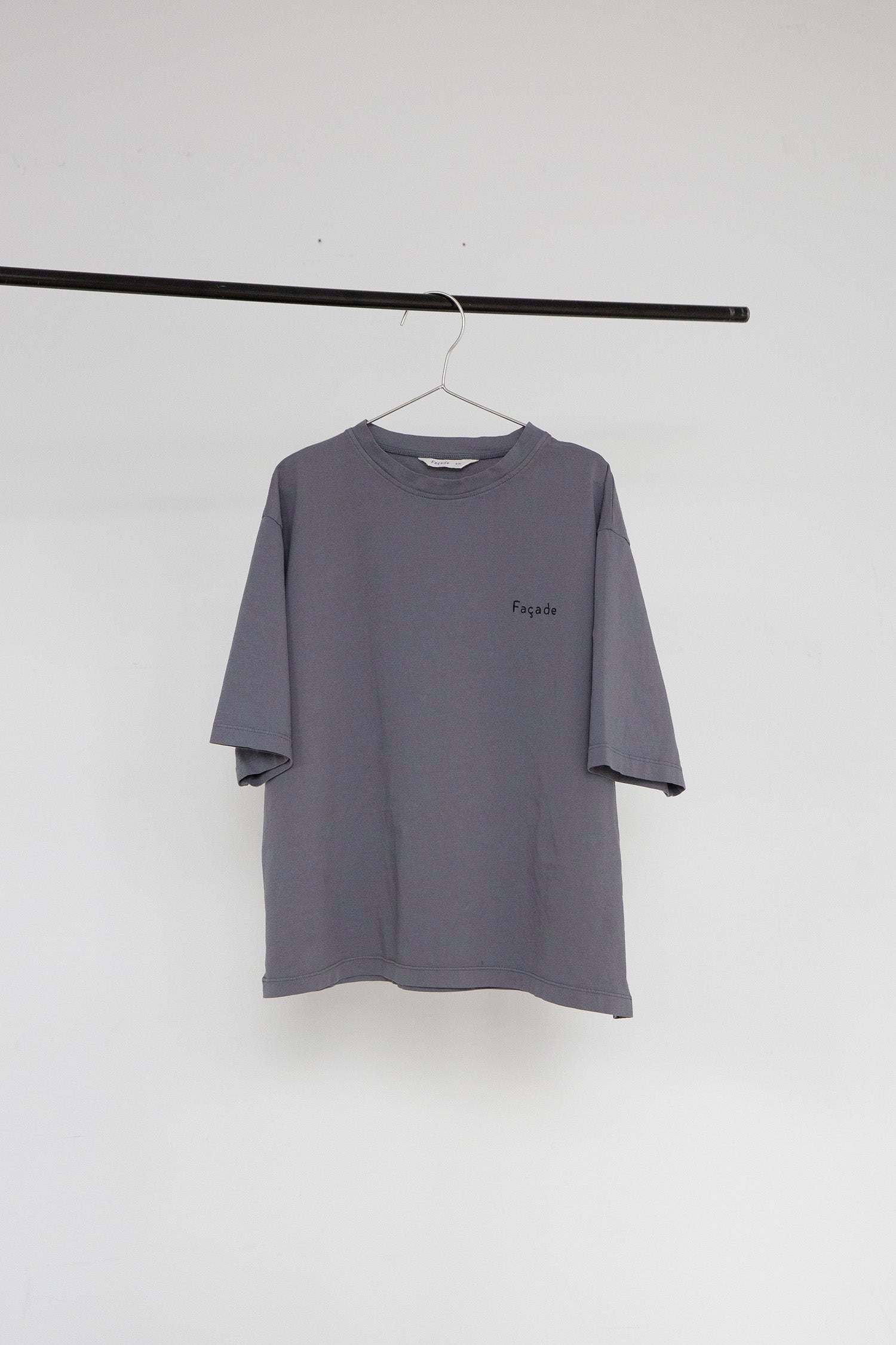 Hana wide SS tee - Dove blue