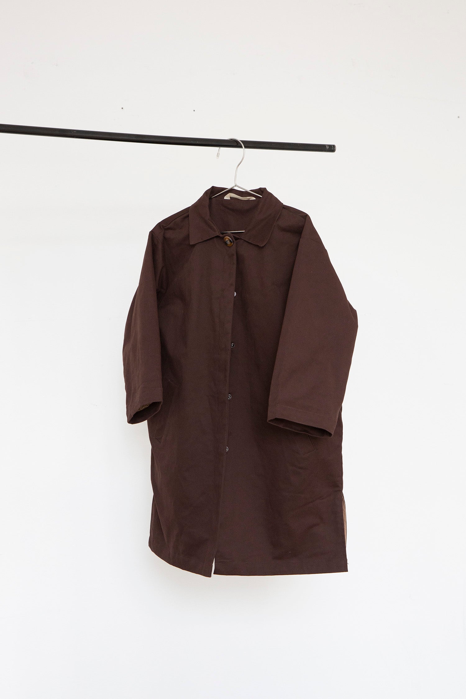 Shigemi soft waxed coat - Coffee