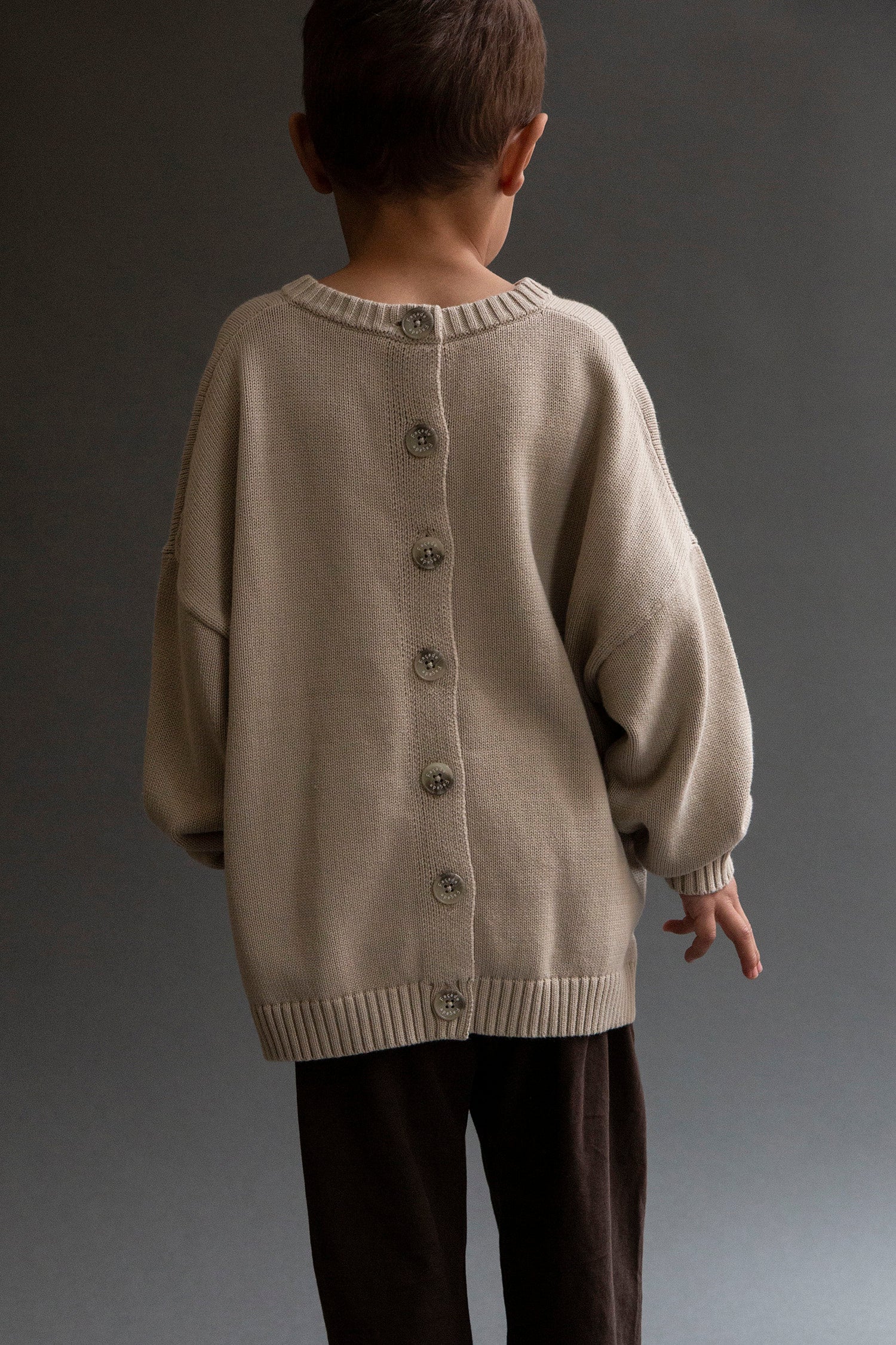 Mado button up fine knit - Sand