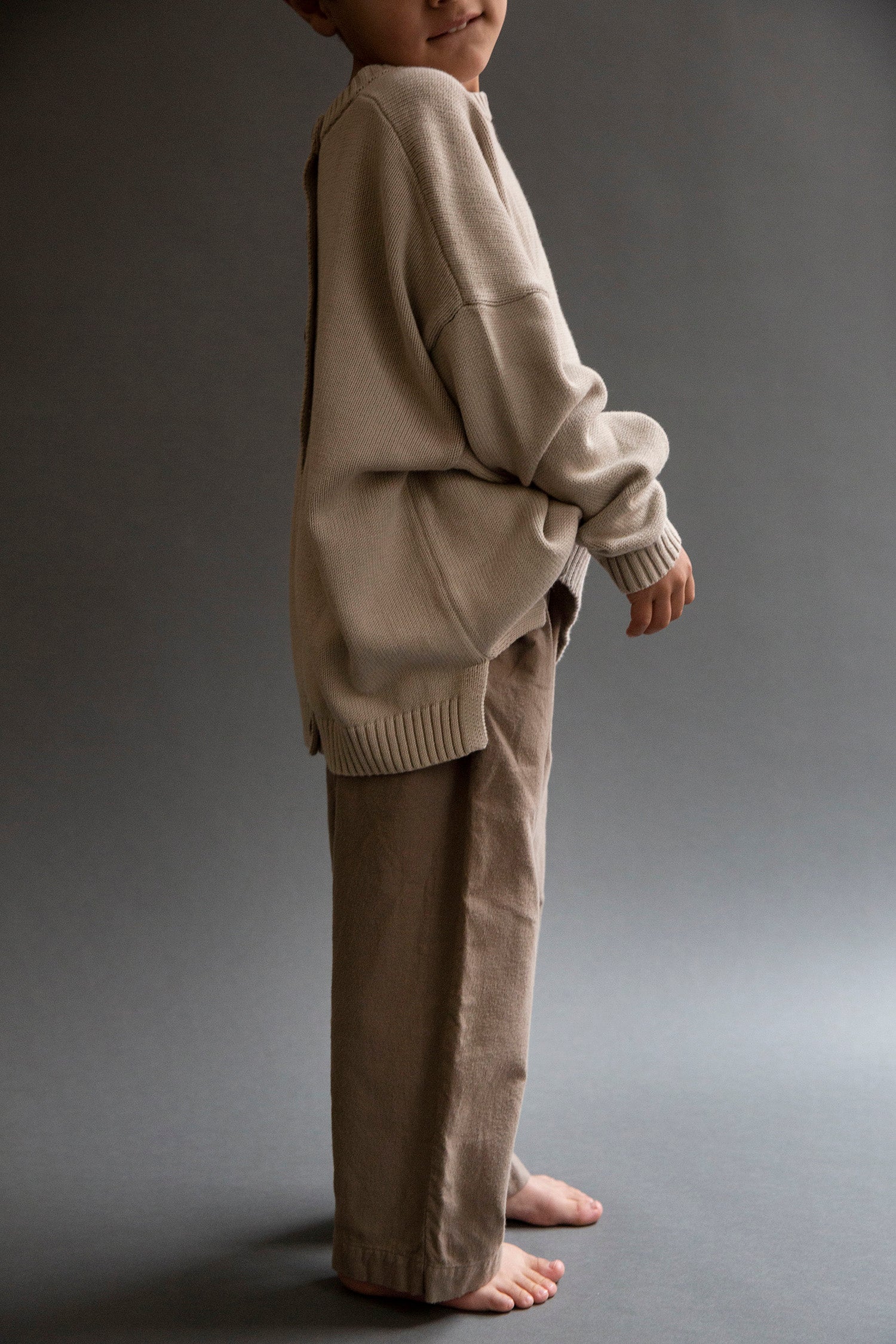 Mado button up fine knit - Sand