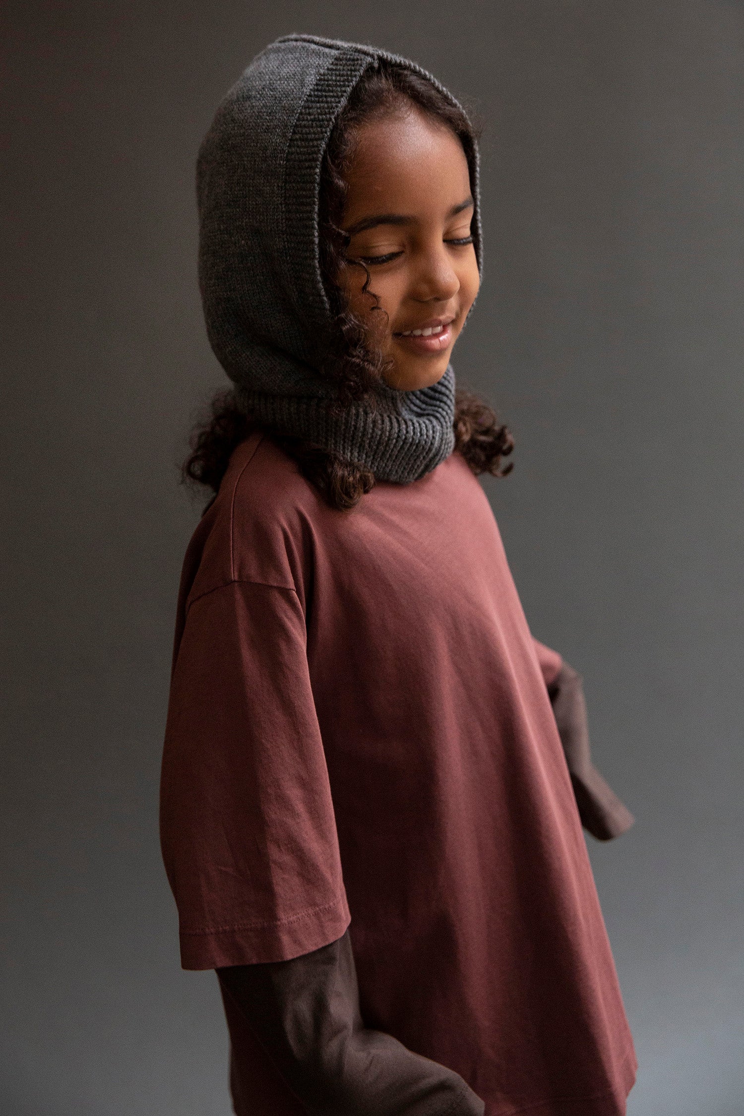 Ento merino balaclava - Anthracite