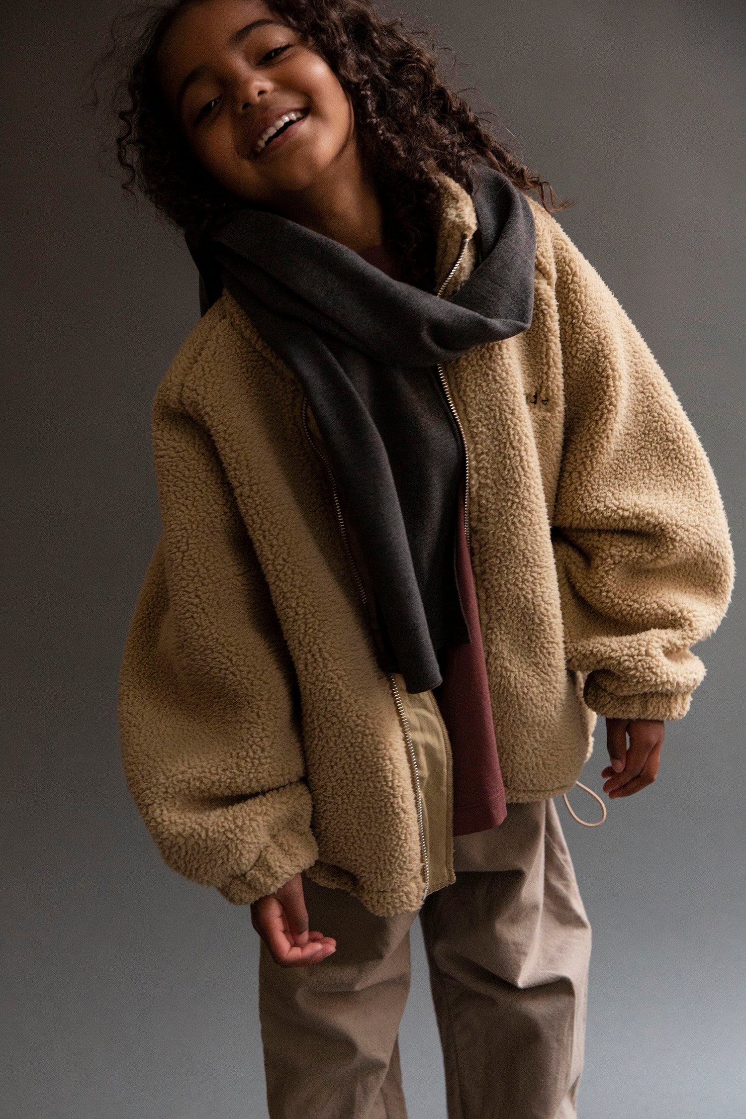 Ensui soft scarf - Dark grey