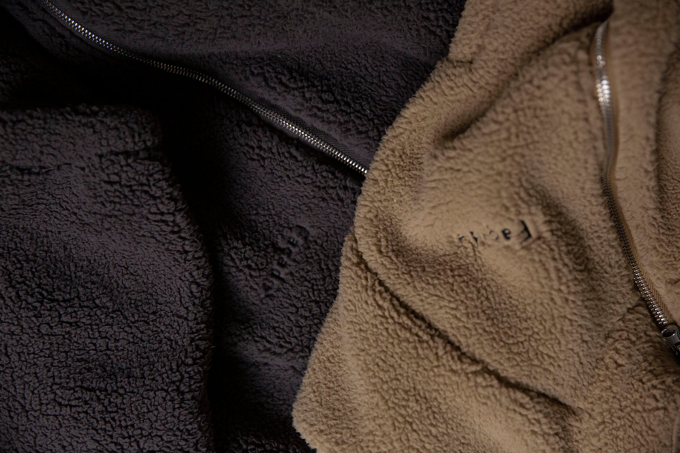 Tenka teddy zip sweater - Camel