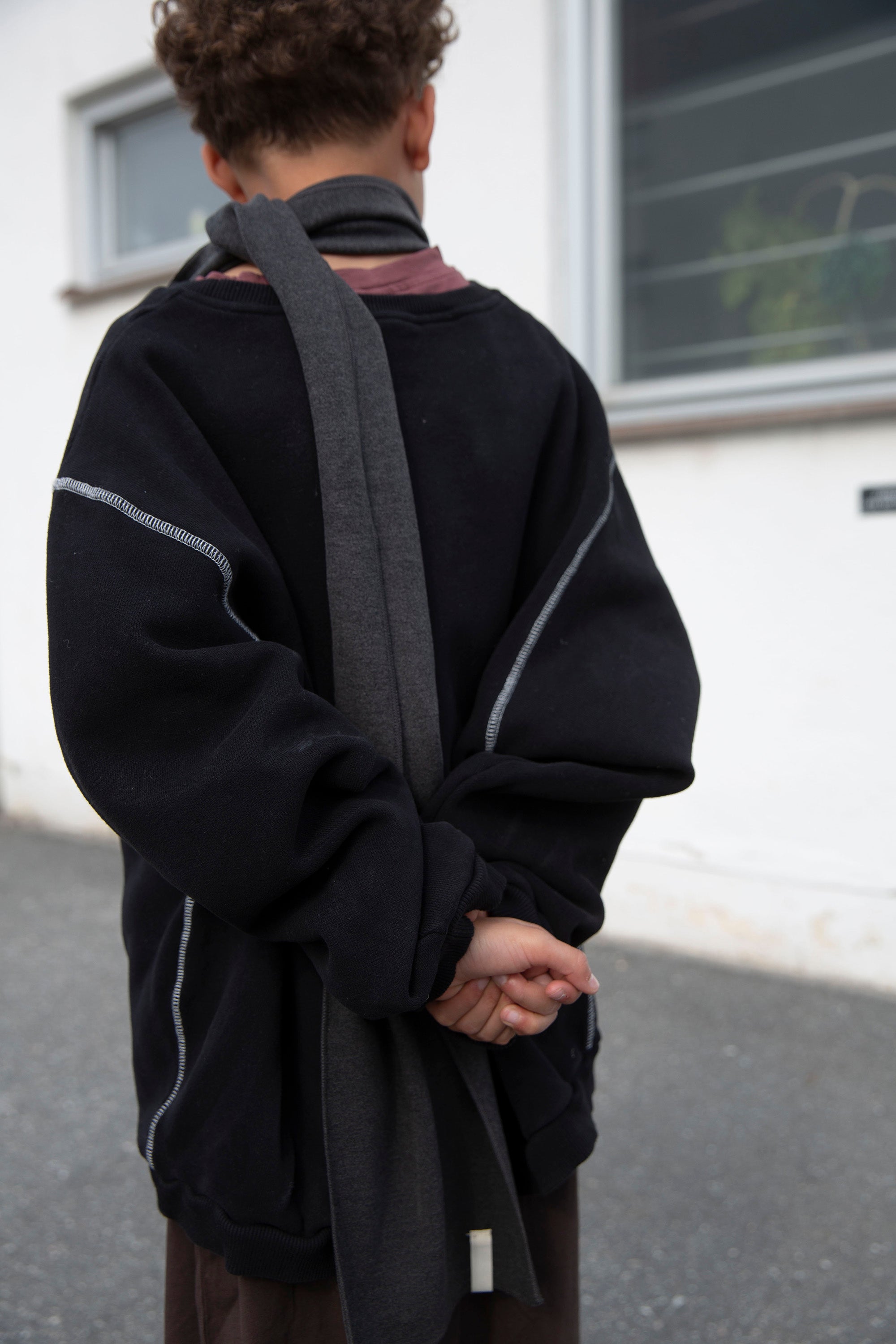 Ensui soft scarf - Dark grey